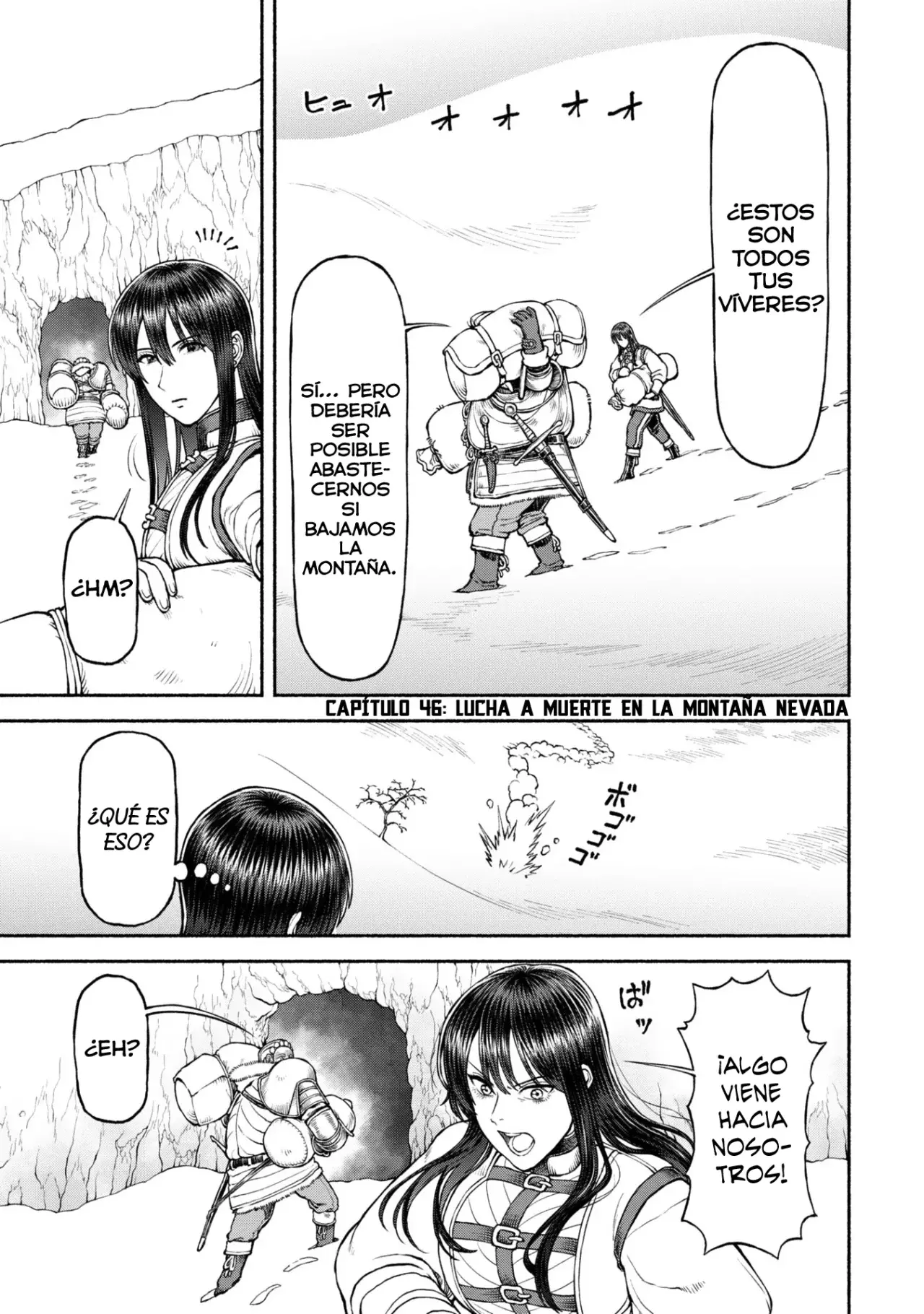 Onna Kishi to Kemomimi no Ko Capitulo 46: Lucha a muerte en la montaña nevada página 3