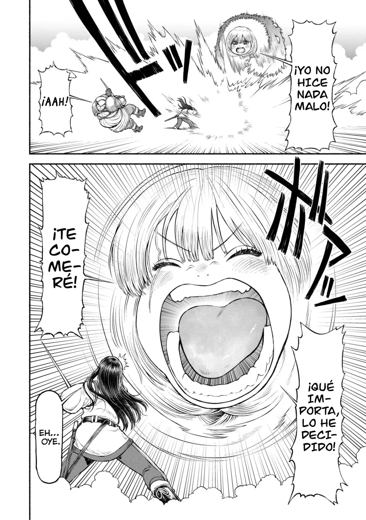 Onna Kishi to Kemomimi no Ko Capitulo 46: Lucha a muerte en la montaña nevada página 6