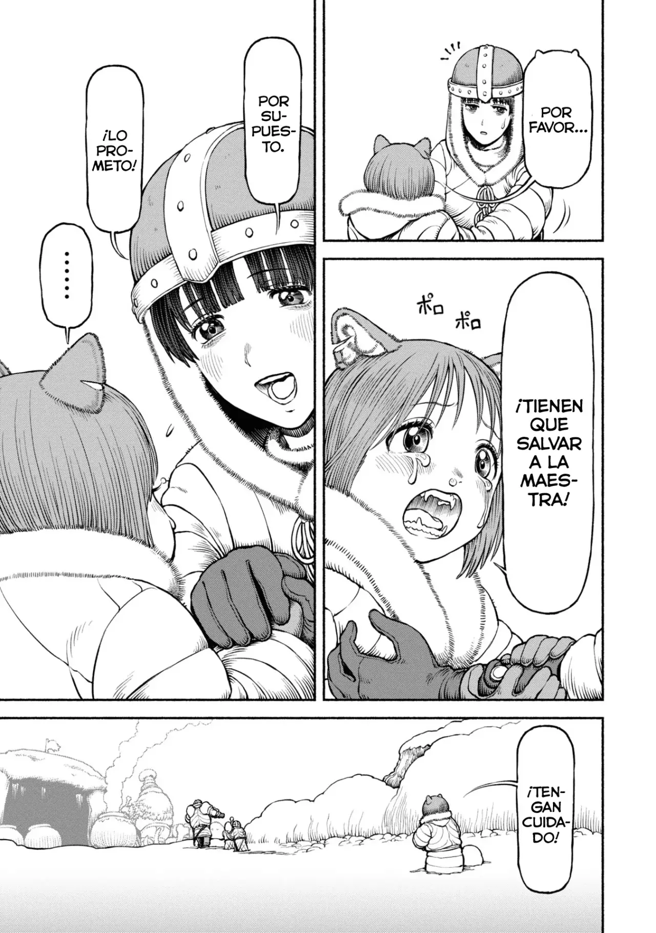 Onna Kishi to Kemomimi no Ko Capitulo 47: Cocinando página 12
