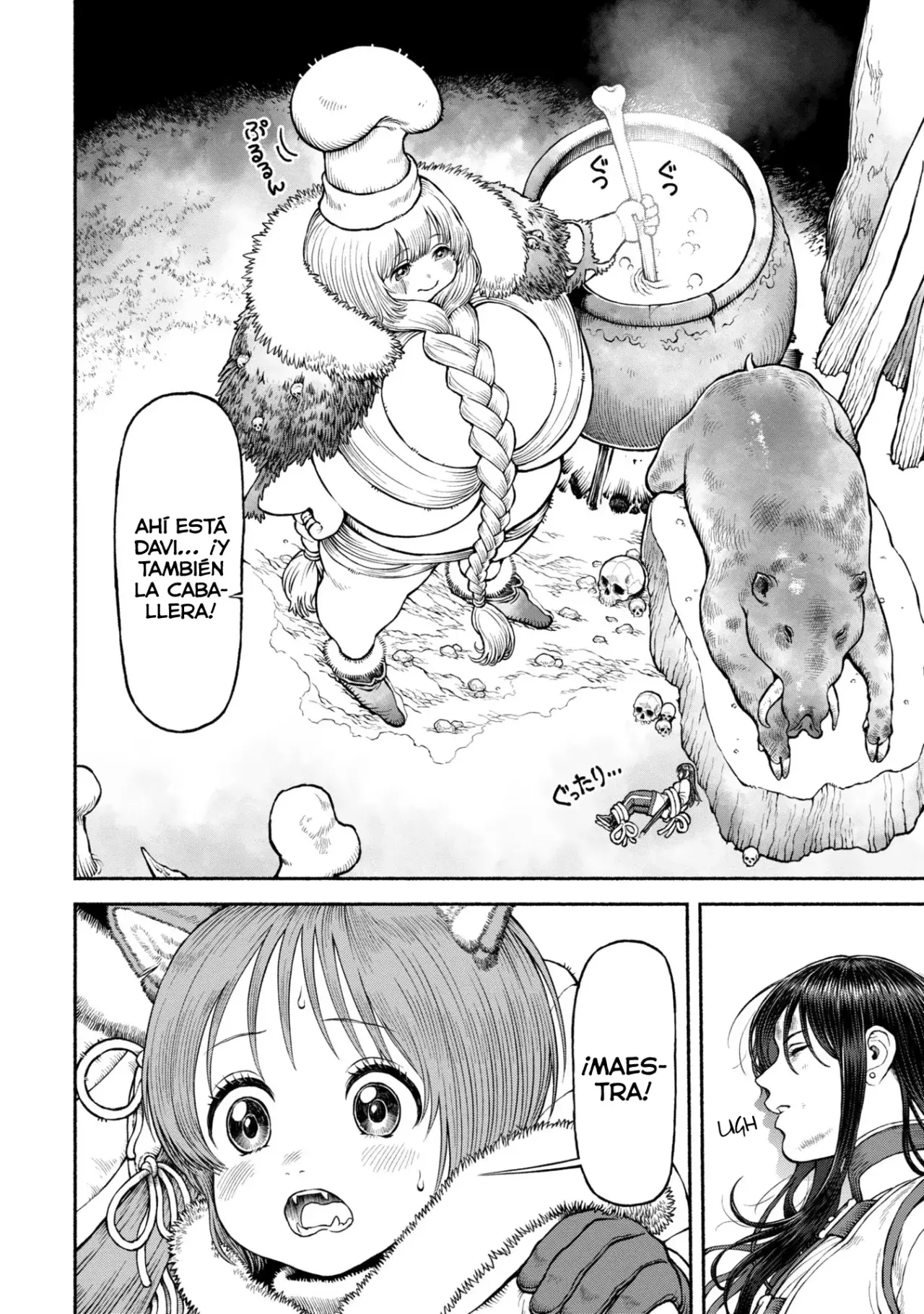 Onna Kishi to Kemomimi no Ko Capitulo 47: Cocinando página 9