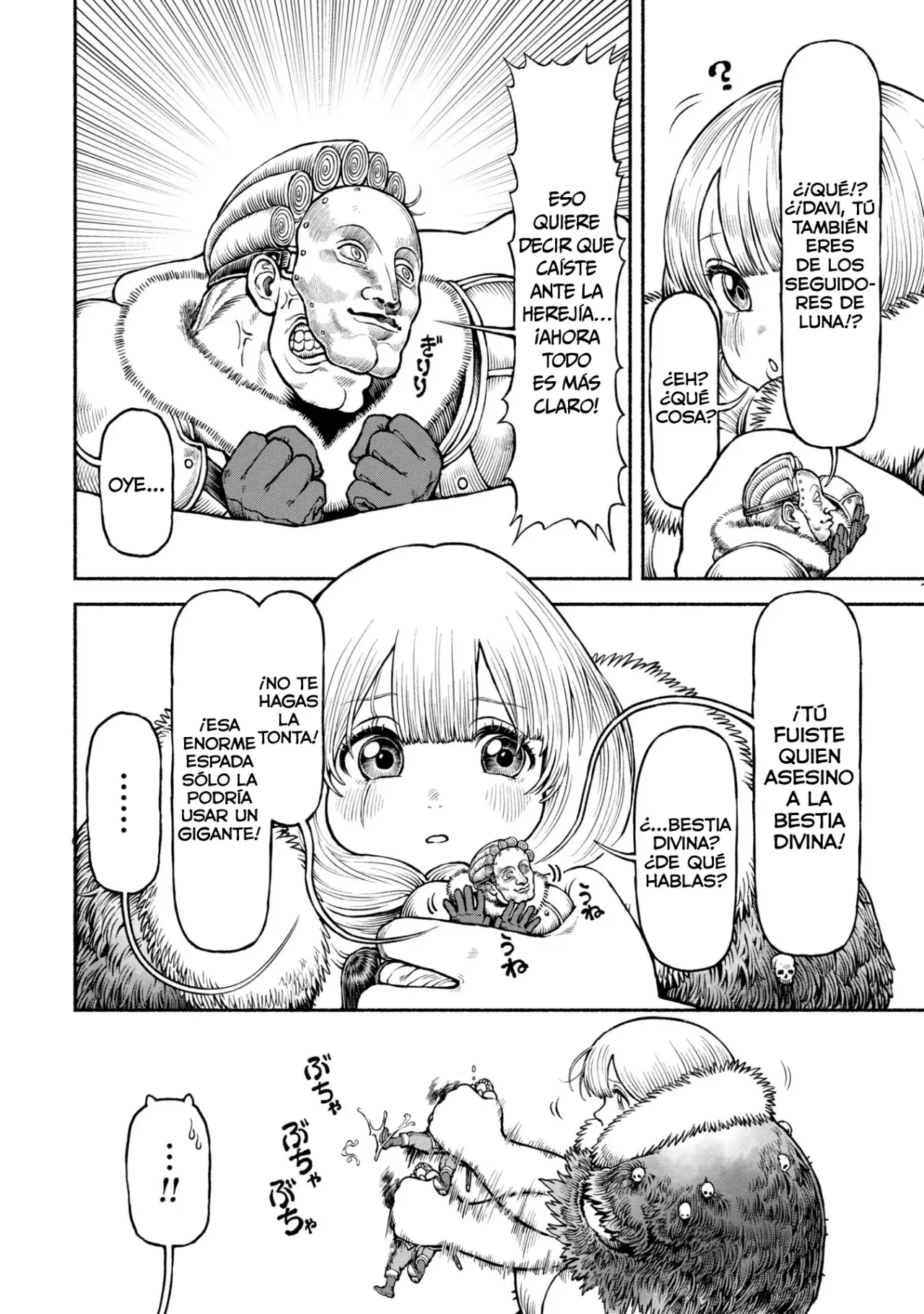 Onna Kishi to Kemomimi no Ko Capitulo 48: Entre la vida y la muerte en las montañas nevadas página 5