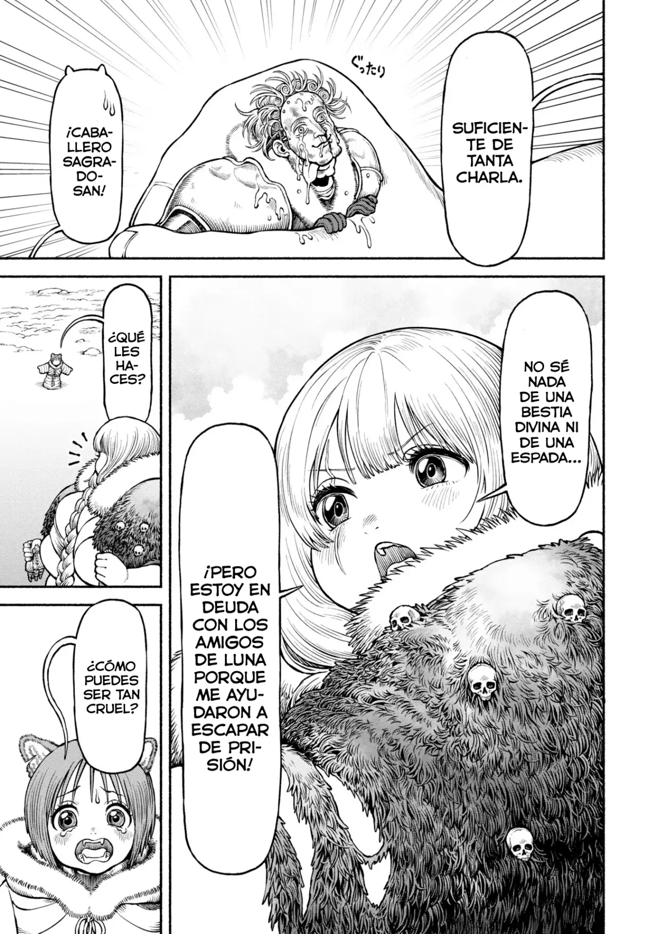 Onna Kishi to Kemomimi no Ko Capitulo 48: Entre la vida y la muerte en las montañas nevadas página 6