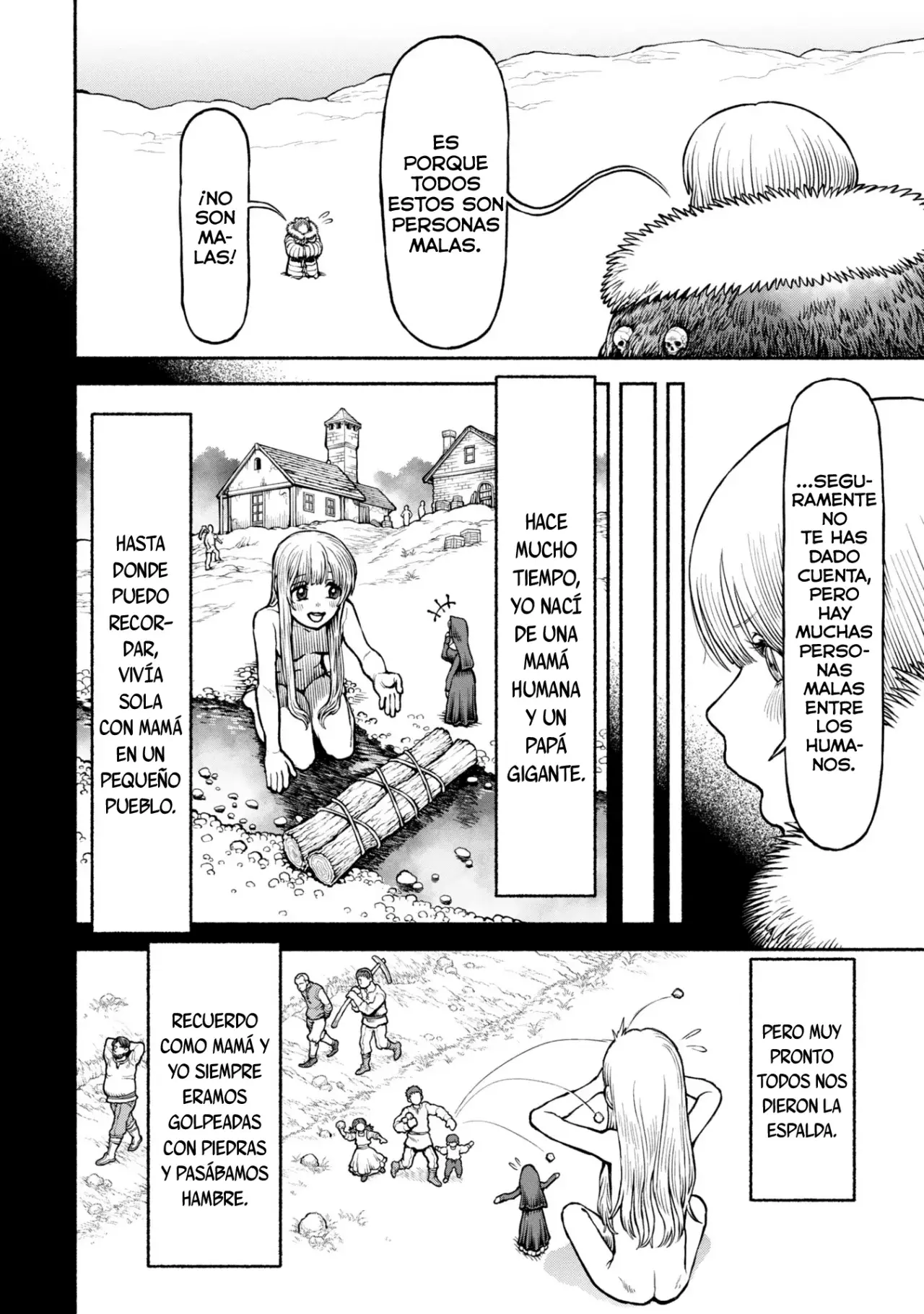 Onna Kishi to Kemomimi no Ko Capitulo 48: Entre la vida y la muerte en las montañas nevadas página 7