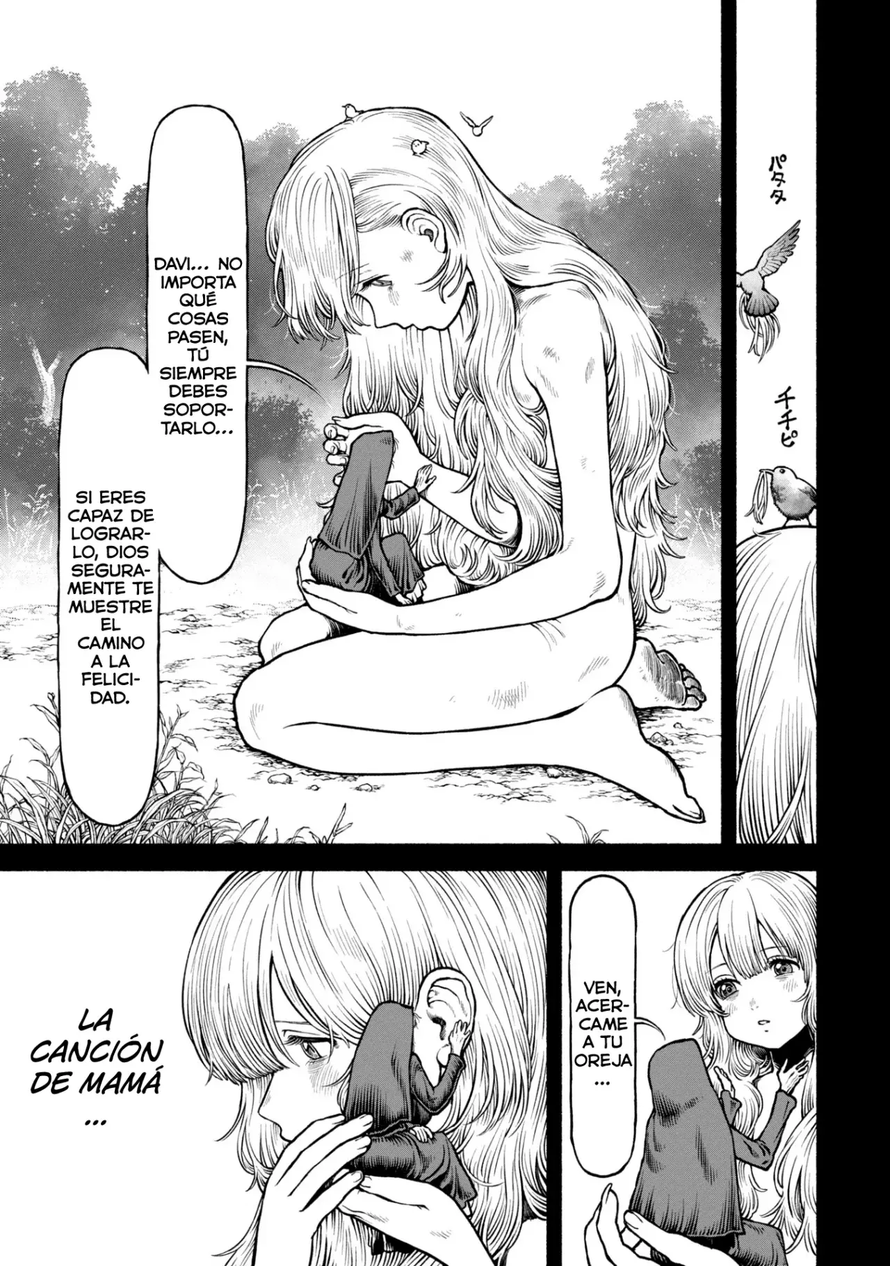 Onna Kishi to Kemomimi no Ko Capitulo 48: Entre la vida y la muerte en las montañas nevadas página 8
