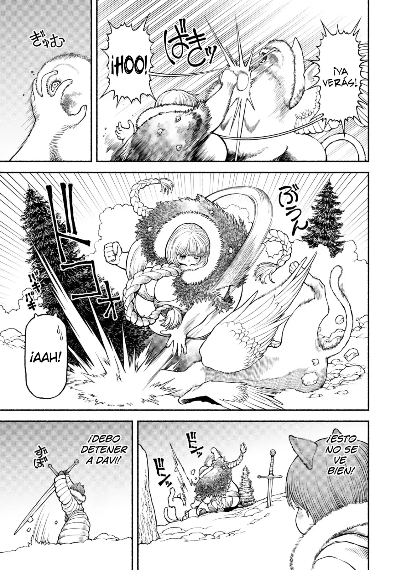 Onna Kishi to Kemomimi no Ko Capitulo 49: El deber de una Bestia Divina página 7