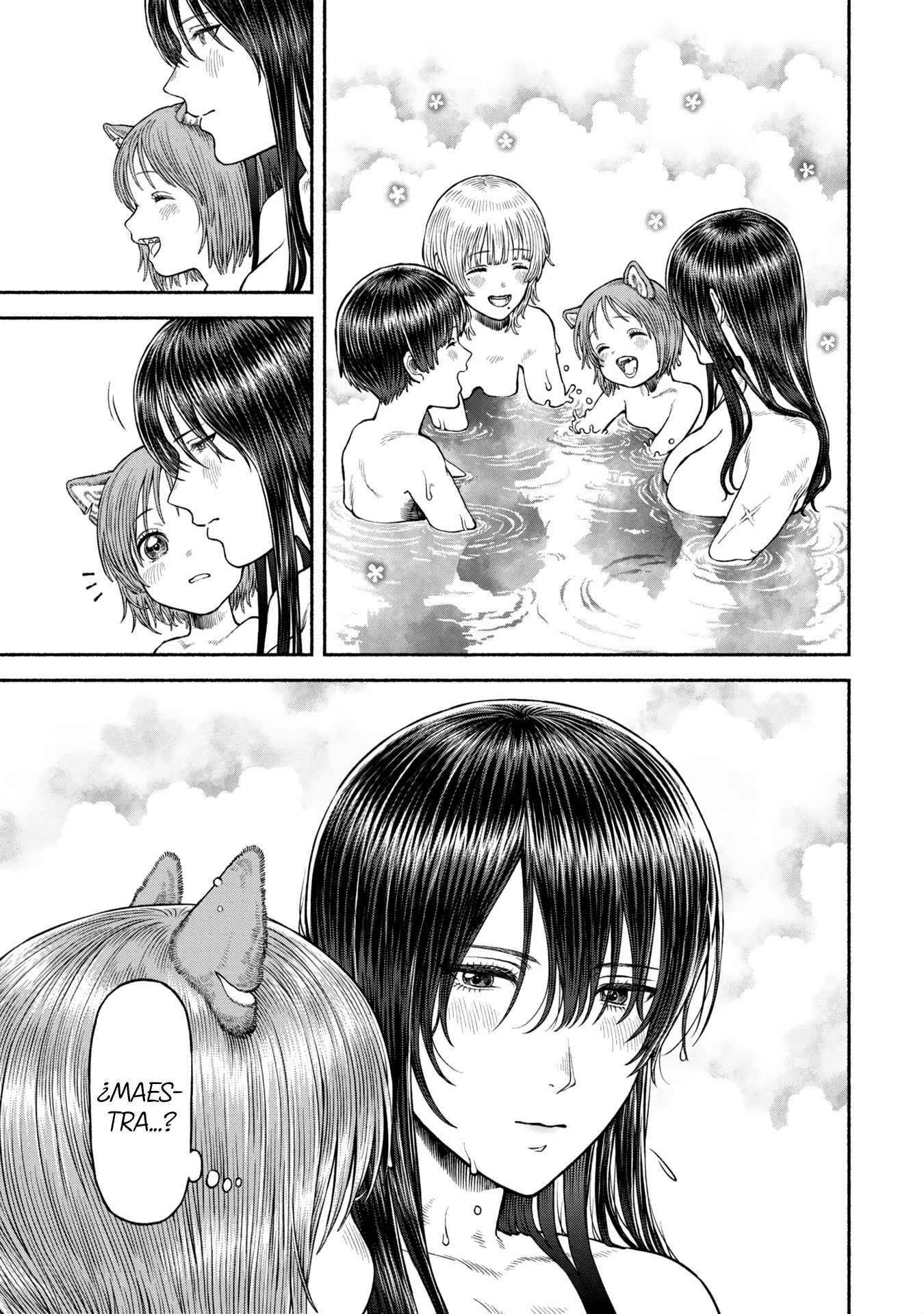 Onna Kishi to Kemomimi no Ko Capitulo 50: Descanso en las aguas termales página 16