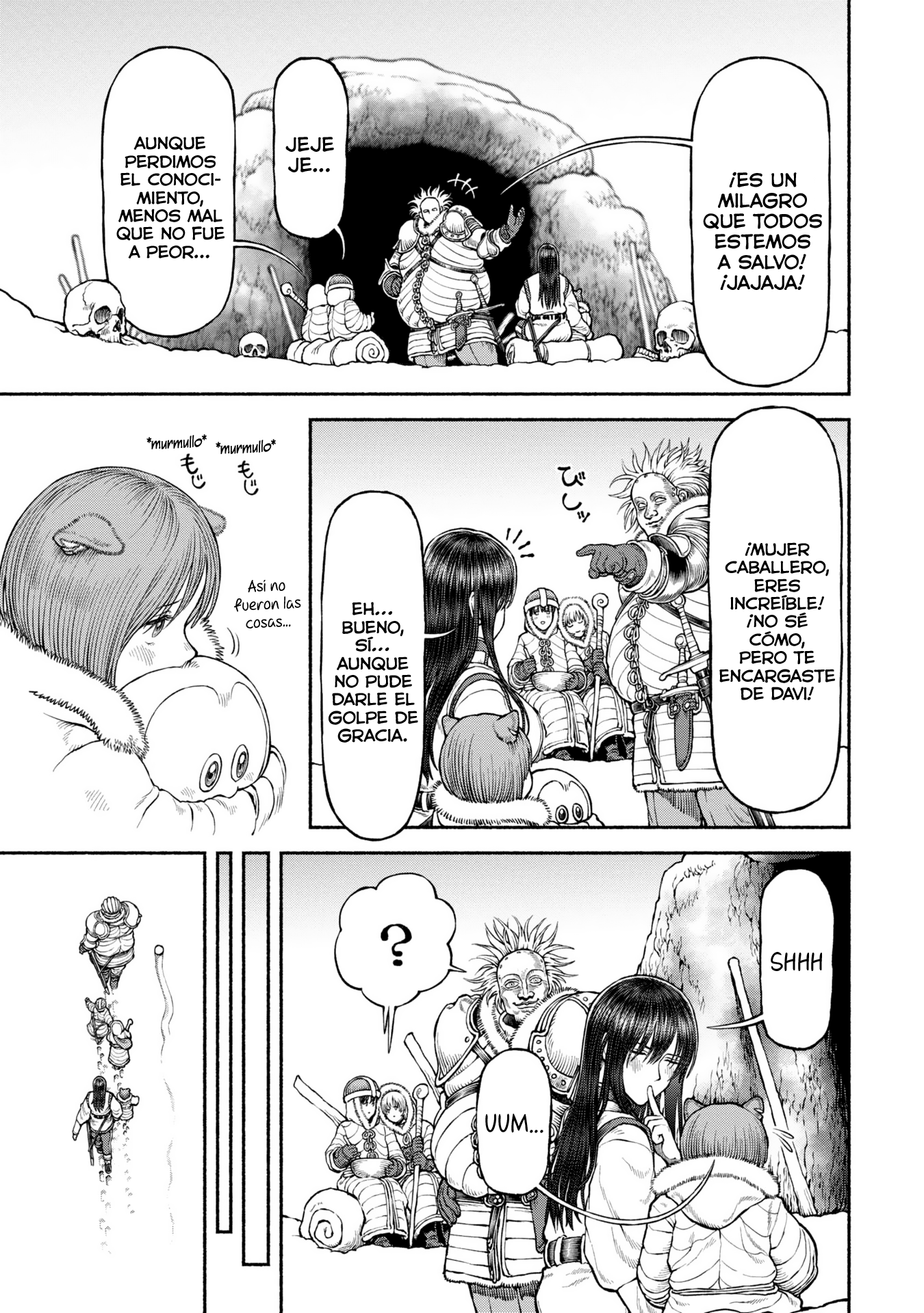 Onna Kishi to Kemomimi no Ko Capitulo 50: Descanso en las aguas termales página 4