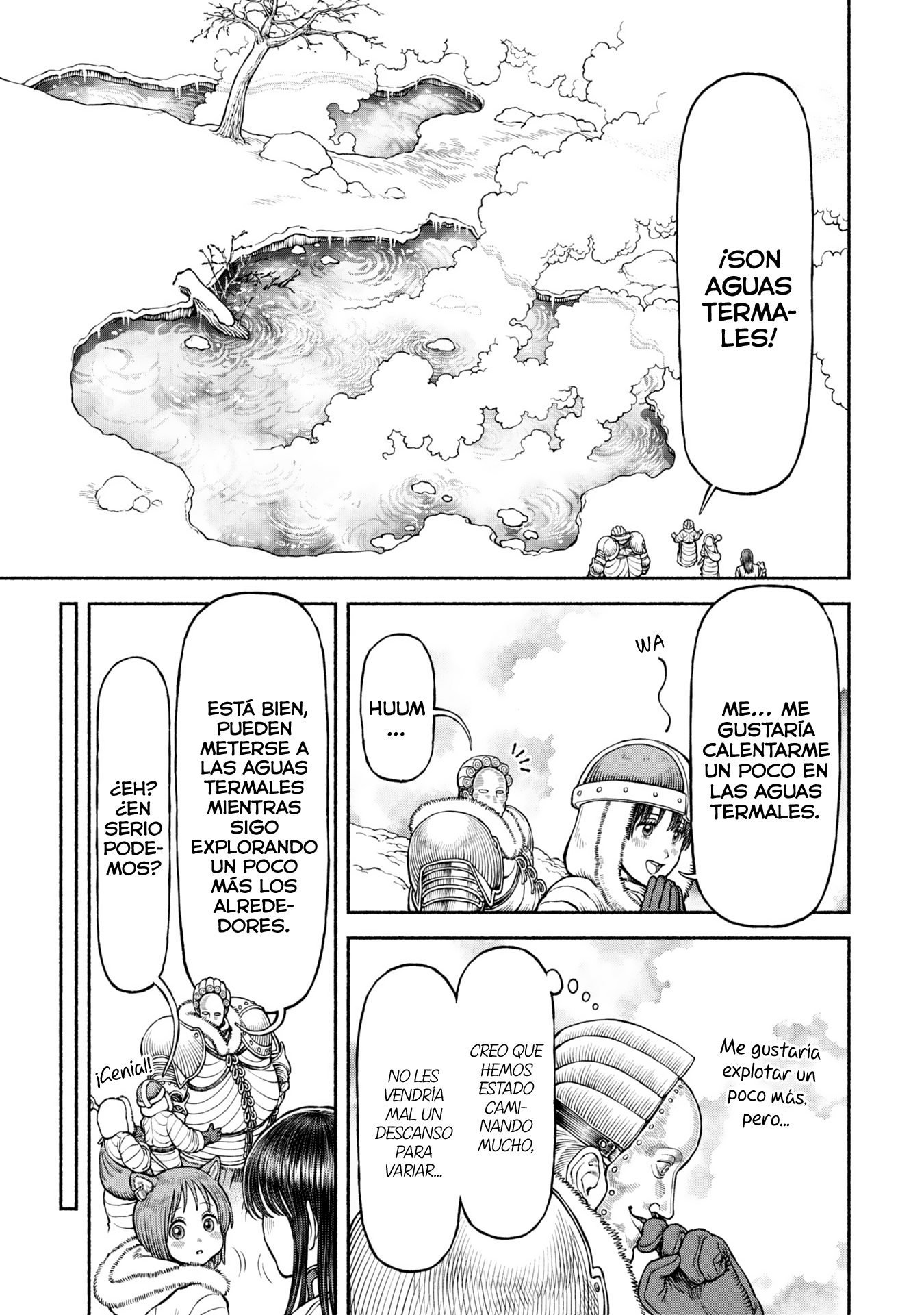 Onna Kishi to Kemomimi no Ko Capitulo 50: Descanso en las aguas termales página 6