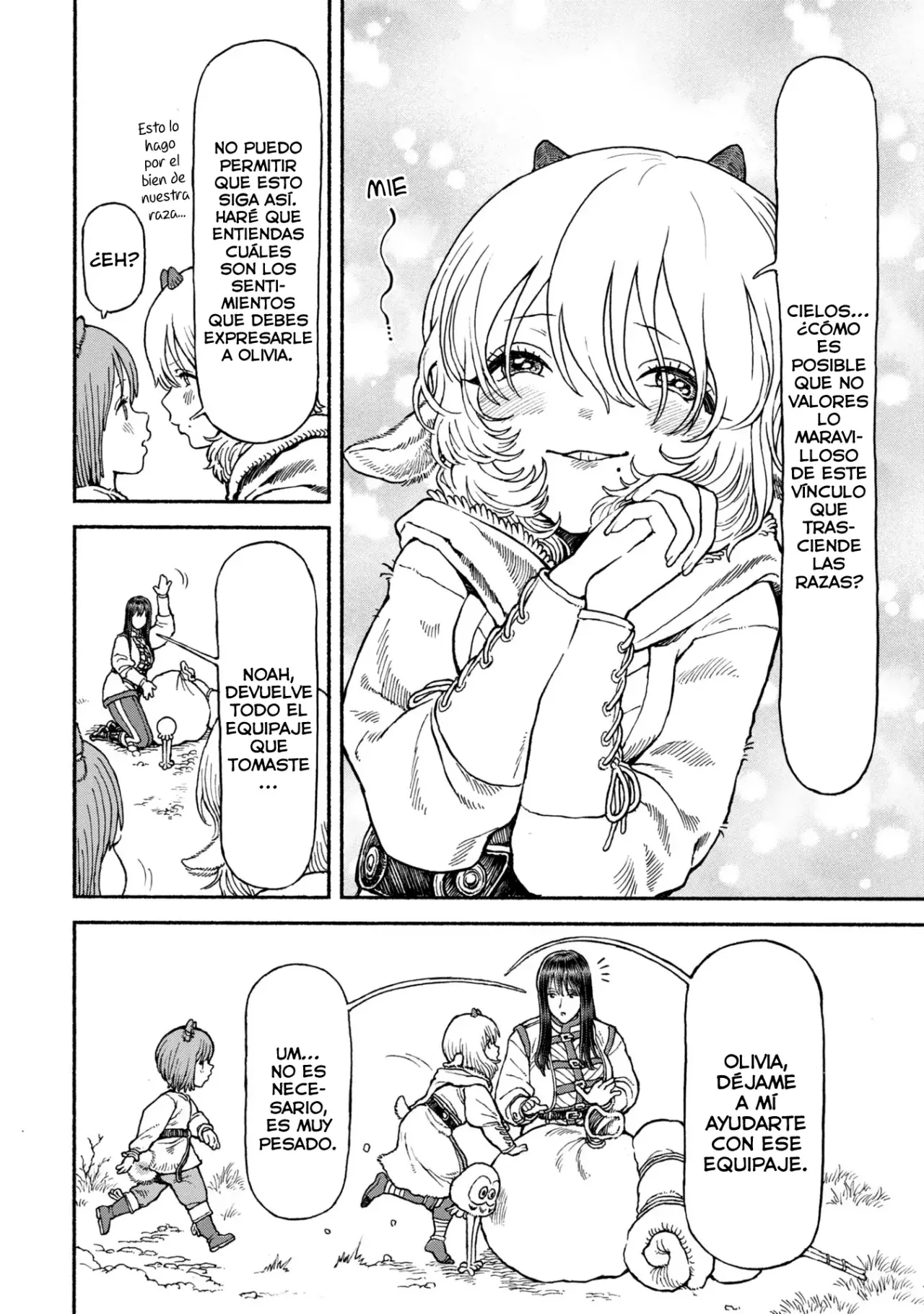 Onna Kishi to Kemomimi no Ko Capitulo 53: Un corazón que no se da cuenta página 4
