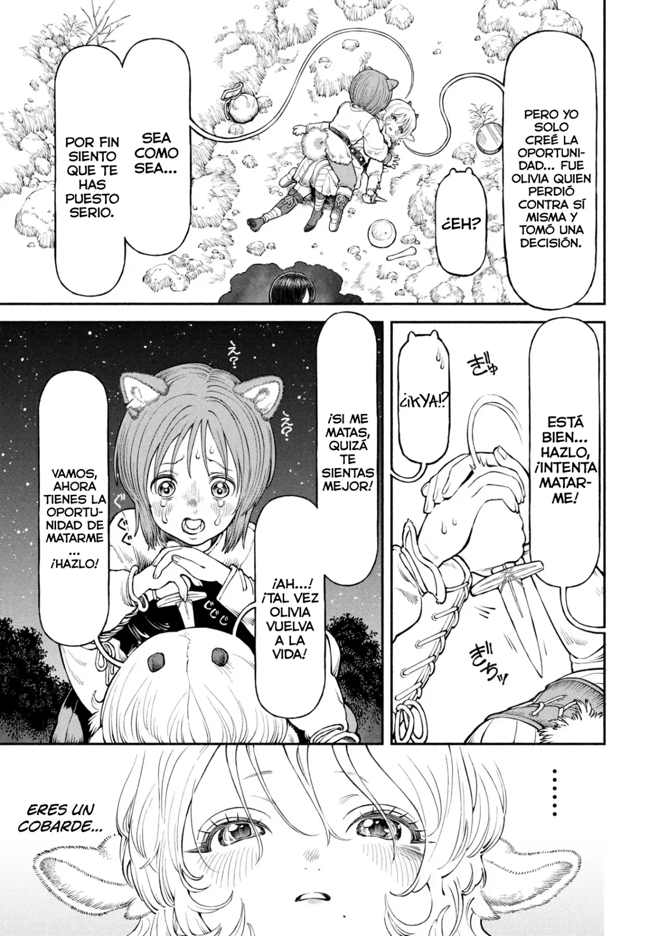 Onna Kishi to Kemomimi no Ko Capitulo 57: Ritual de sacrificio página 8