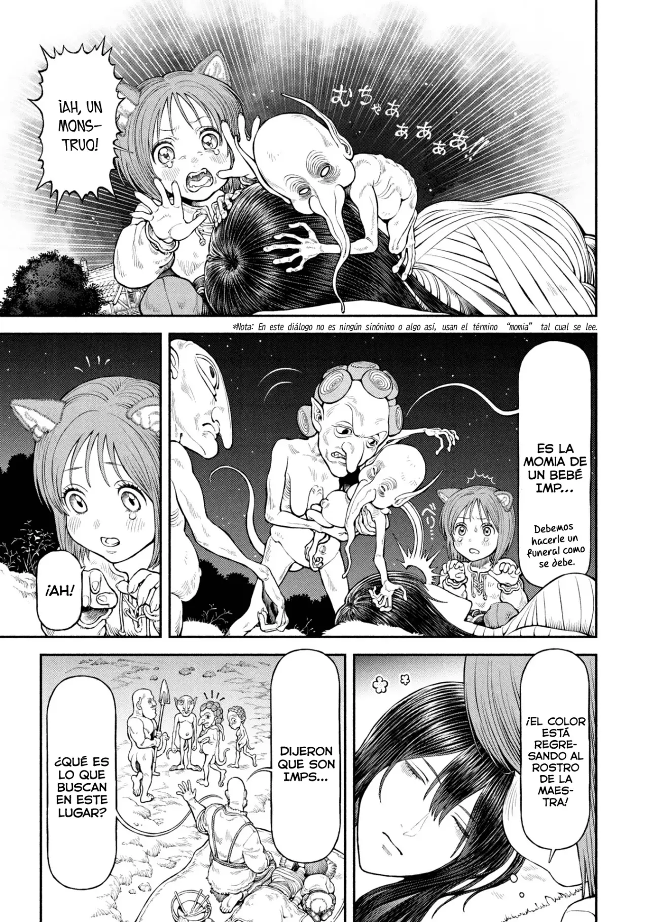 Onna Kishi to Kemomimi no Ko Capitulo 58: Los imps página 7