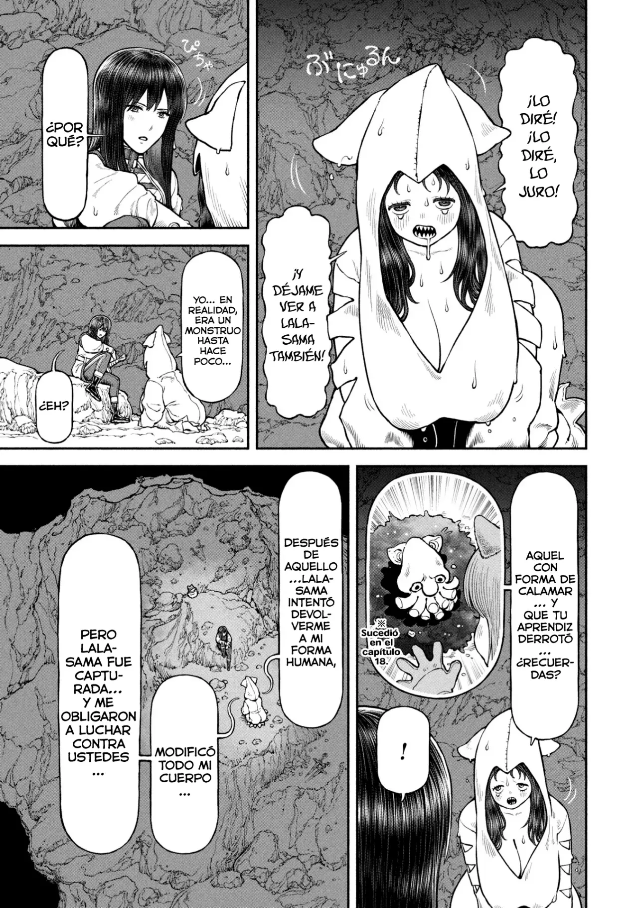 Onna Kishi to Kemomimi no Ko Capitulo 64: Técnica de espada, "ascenso de la cascada" página 12
