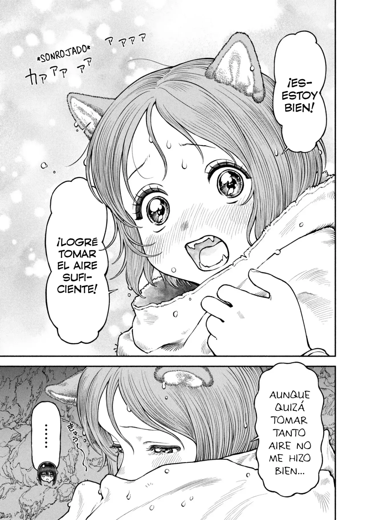 Onna Kishi to Kemomimi no Ko Capitulo 64: Técnica de espada, "ascenso de la cascada" página 14