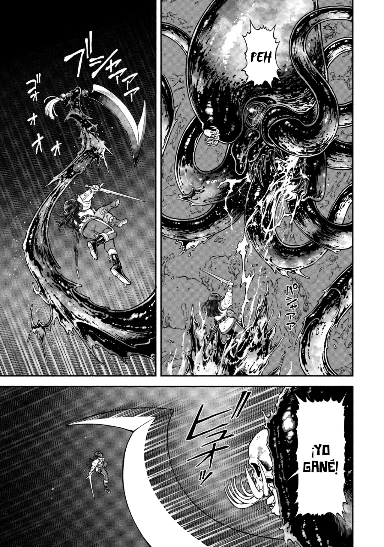 Onna Kishi to Kemomimi no Ko Capitulo 64: Técnica de espada, "ascenso de la cascada" página 8