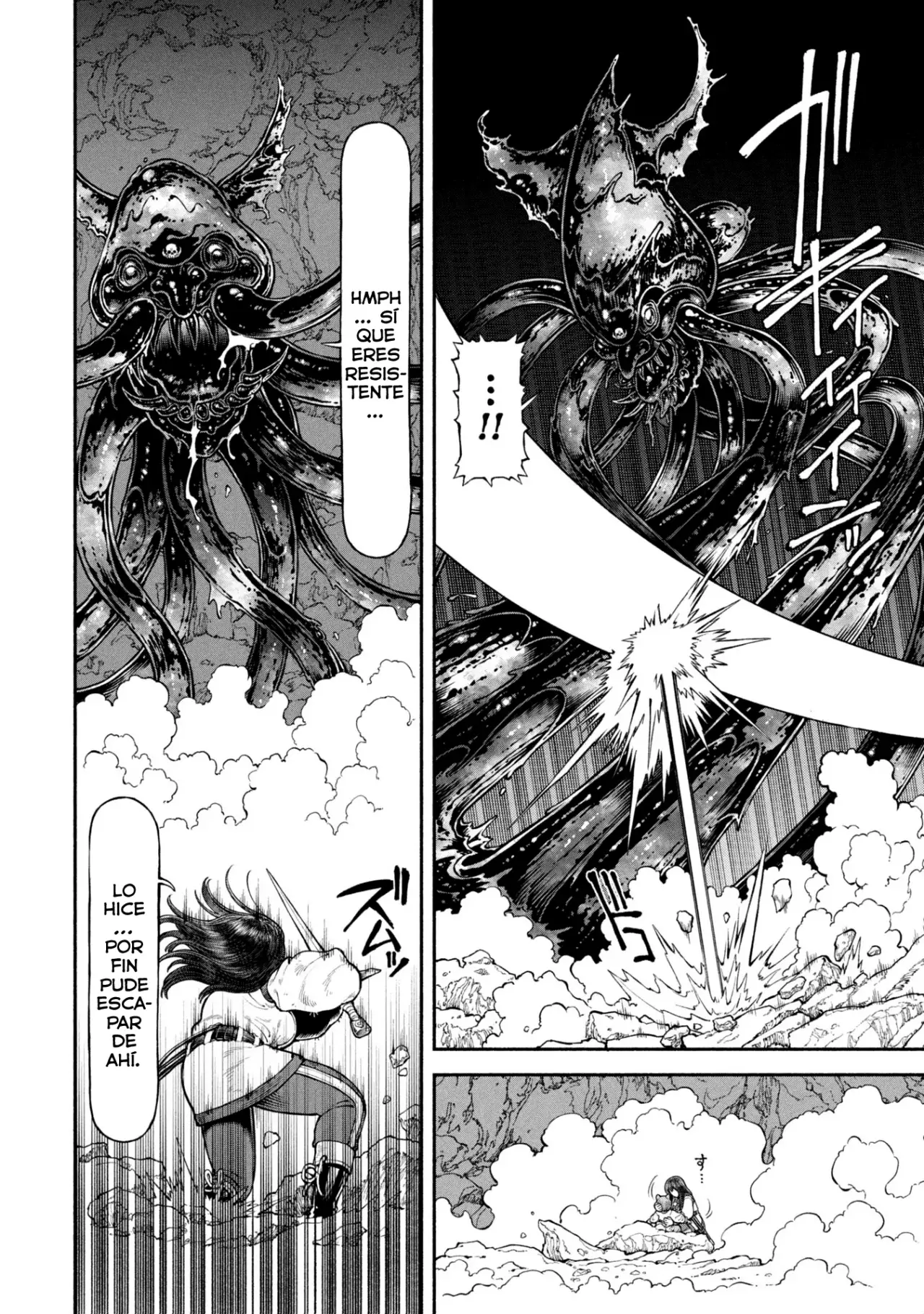 Onna Kishi to Kemomimi no Ko Capitulo 64: Técnica de espada, "ascenso de la cascada" página 9
