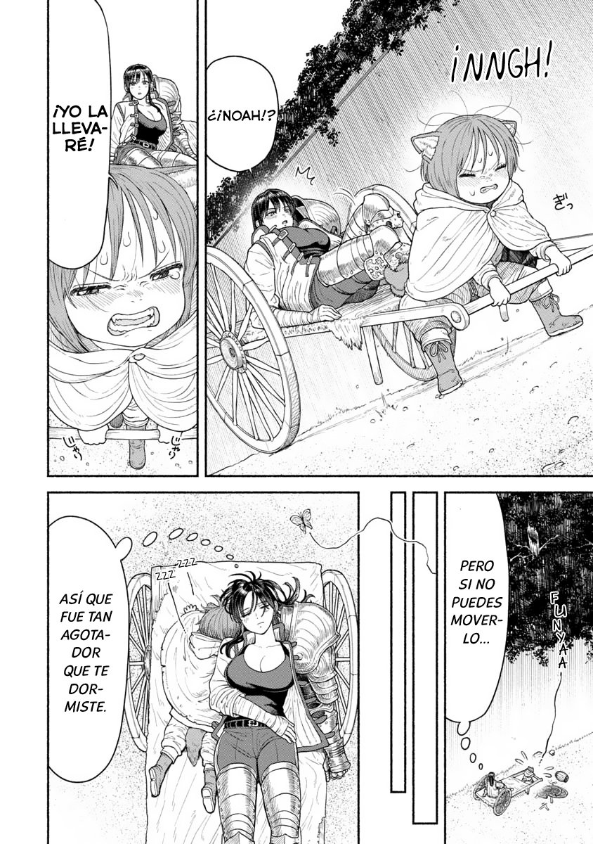 Onna Kishi to Kemomimi no Ko Capitulo 8: Una historia de resbalar página 10