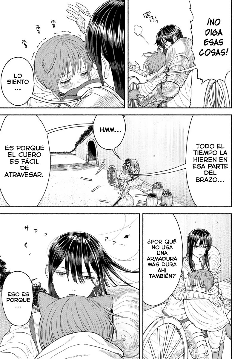 Onna Kishi to Kemomimi no Ko Capitulo 8: Una historia de resbalar página 7
