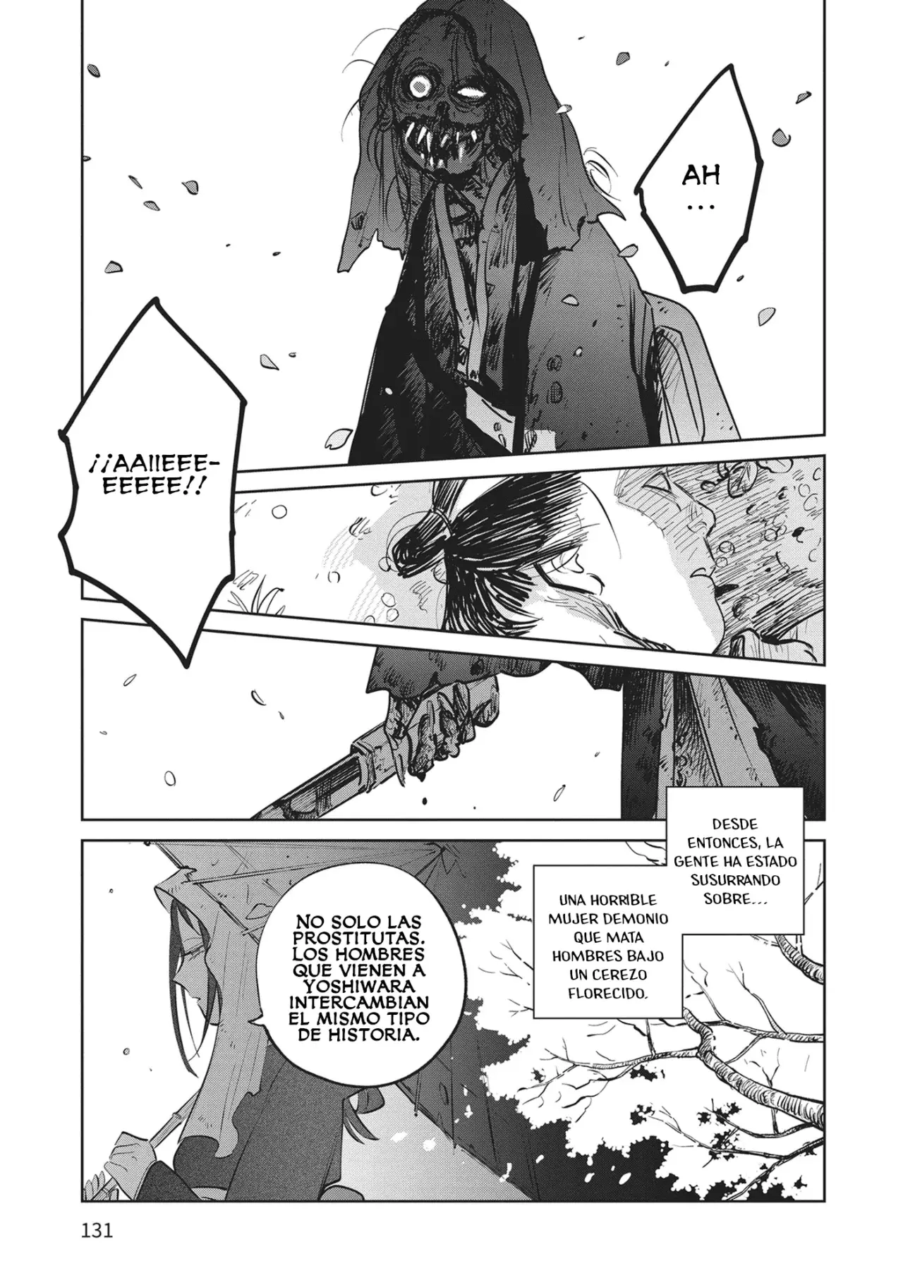 Kijin Gentoushou Capitulo 24: Bajo el cerezo en la noche página 8