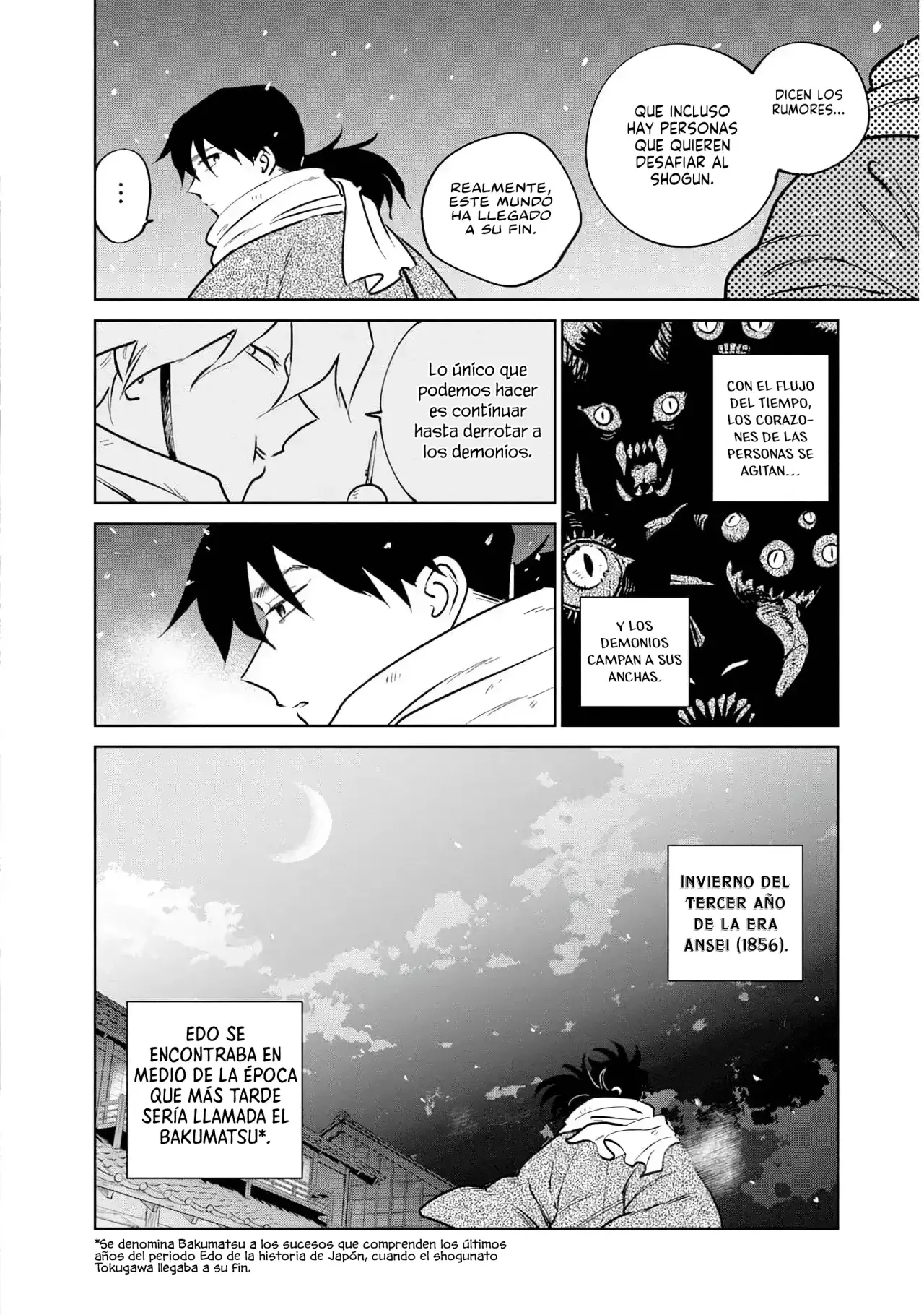 Kijin Gentoushou Capitulo 35: Sueños embriagados en la nieve tardía (6) página 34