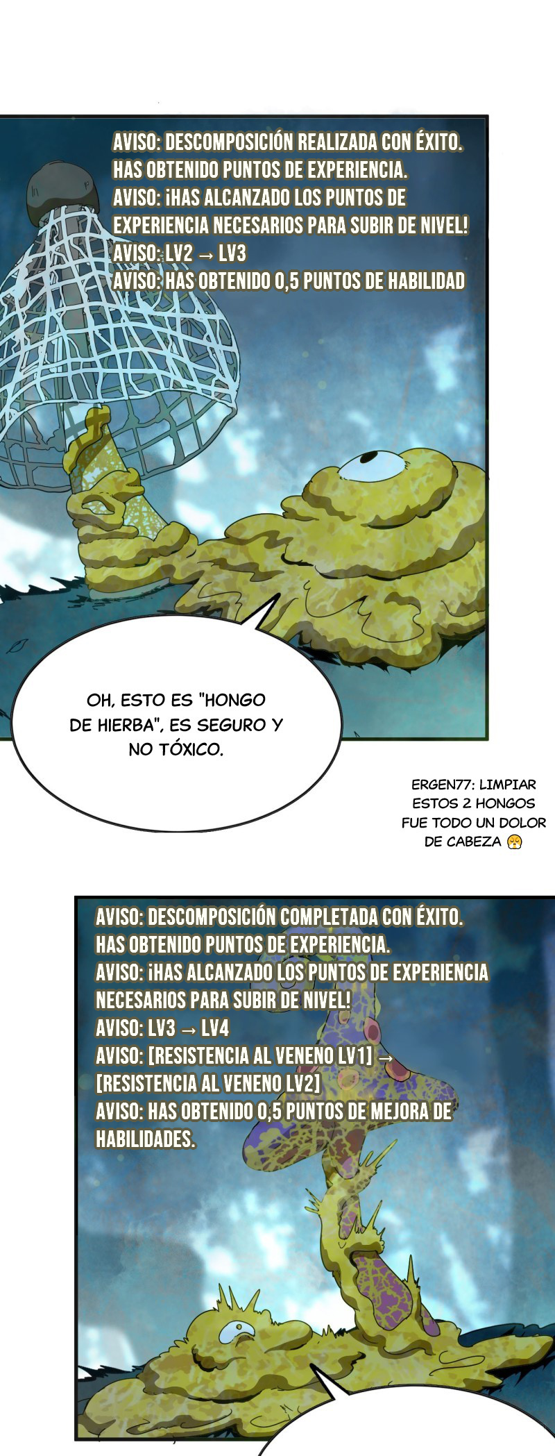Yo, solo, como un hongo mucilaginoso Capitulo 2 página 3