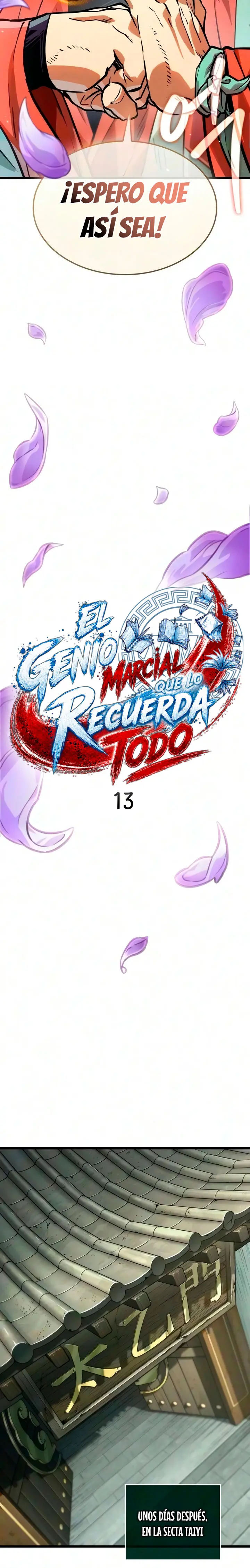 El Genio Marcial que lo Recuerda Todo Capitulo 13 página 12