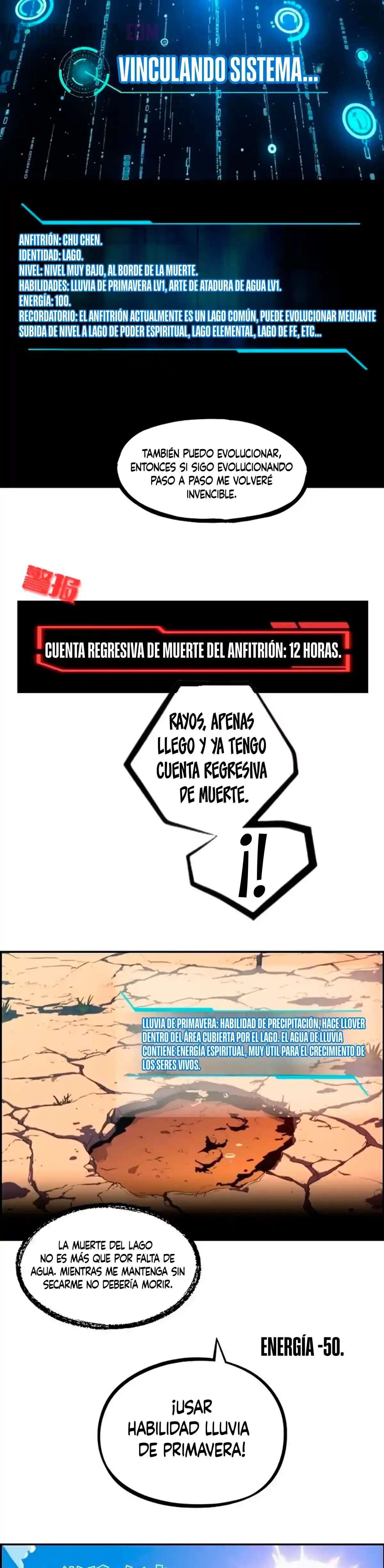 Mi Evolución a Partir de un Lago Capitulo 1 página 3
