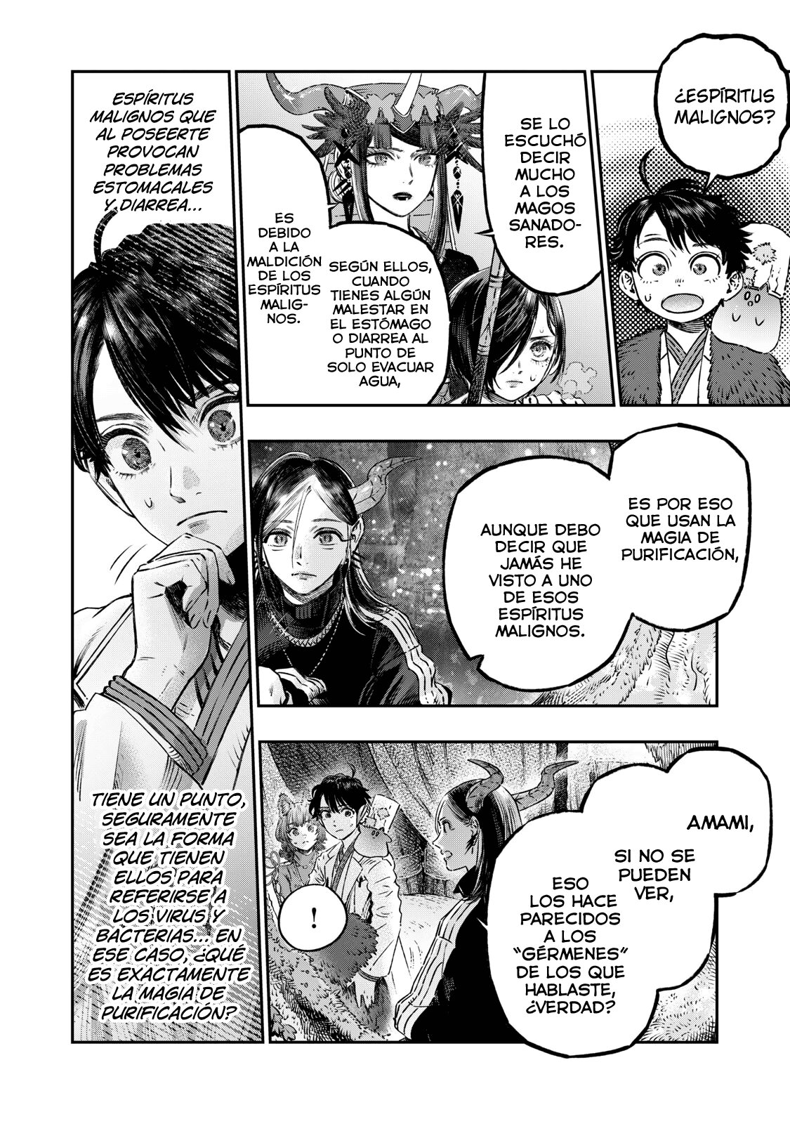 Koudou ni Hattatsu Shita Igaku wa Mahou to Kubetsu ga Tsukanai Capitulo 16: Magia Purificadora = La magia de los Antibióticos. página 29