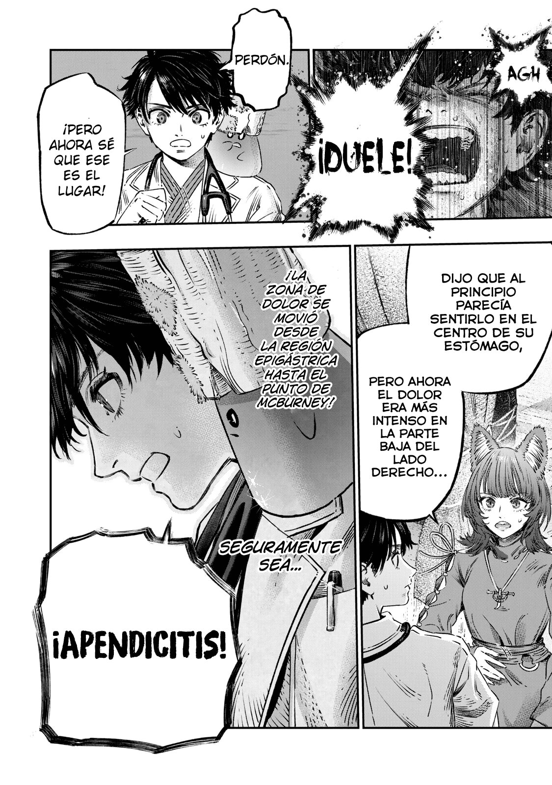 Koudou ni Hattatsu Shita Igaku wa Mahou to Kubetsu ga Tsukanai Capitulo 16: Magia Purificadora = La magia de los Antibióticos. página 33