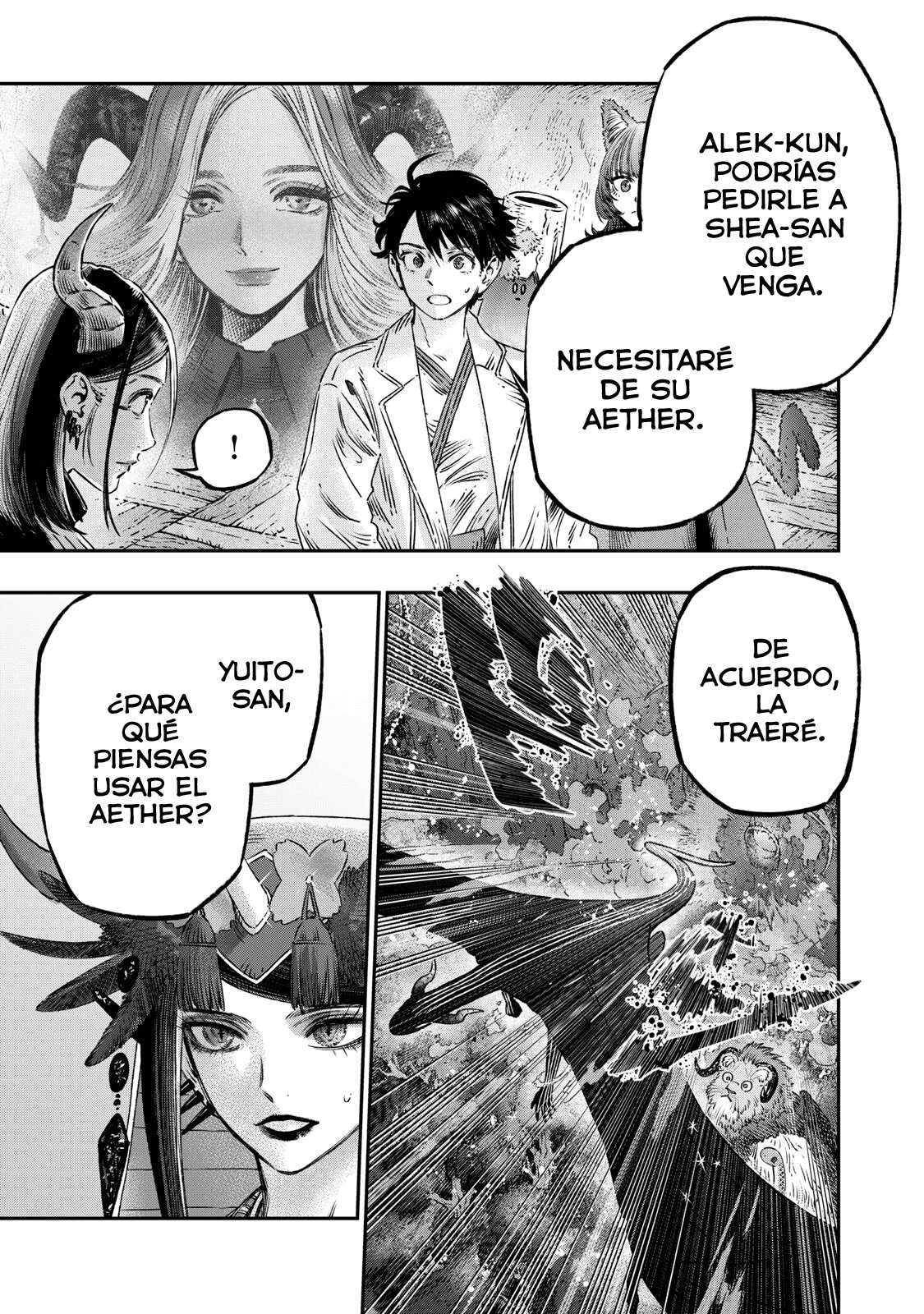 Koudou ni Hattatsu Shita Igaku wa Mahou to Kubetsu ga Tsukanai Capitulo 16: Magia Purificadora = La magia de los Antibióticos. página 38