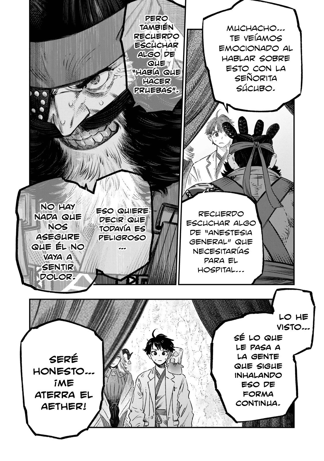 Koudou ni Hattatsu Shita Igaku wa Mahou to Kubetsu ga Tsukanai Capitulo 16: Magia Purificadora = La magia de los Antibióticos. página 41