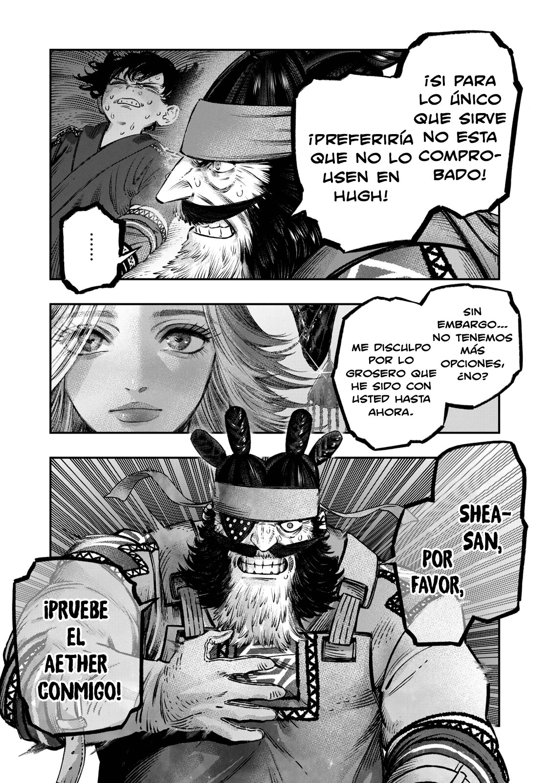 Koudou ni Hattatsu Shita Igaku wa Mahou to Kubetsu ga Tsukanai Capitulo 16: Magia Purificadora = La magia de los Antibióticos. página 42
