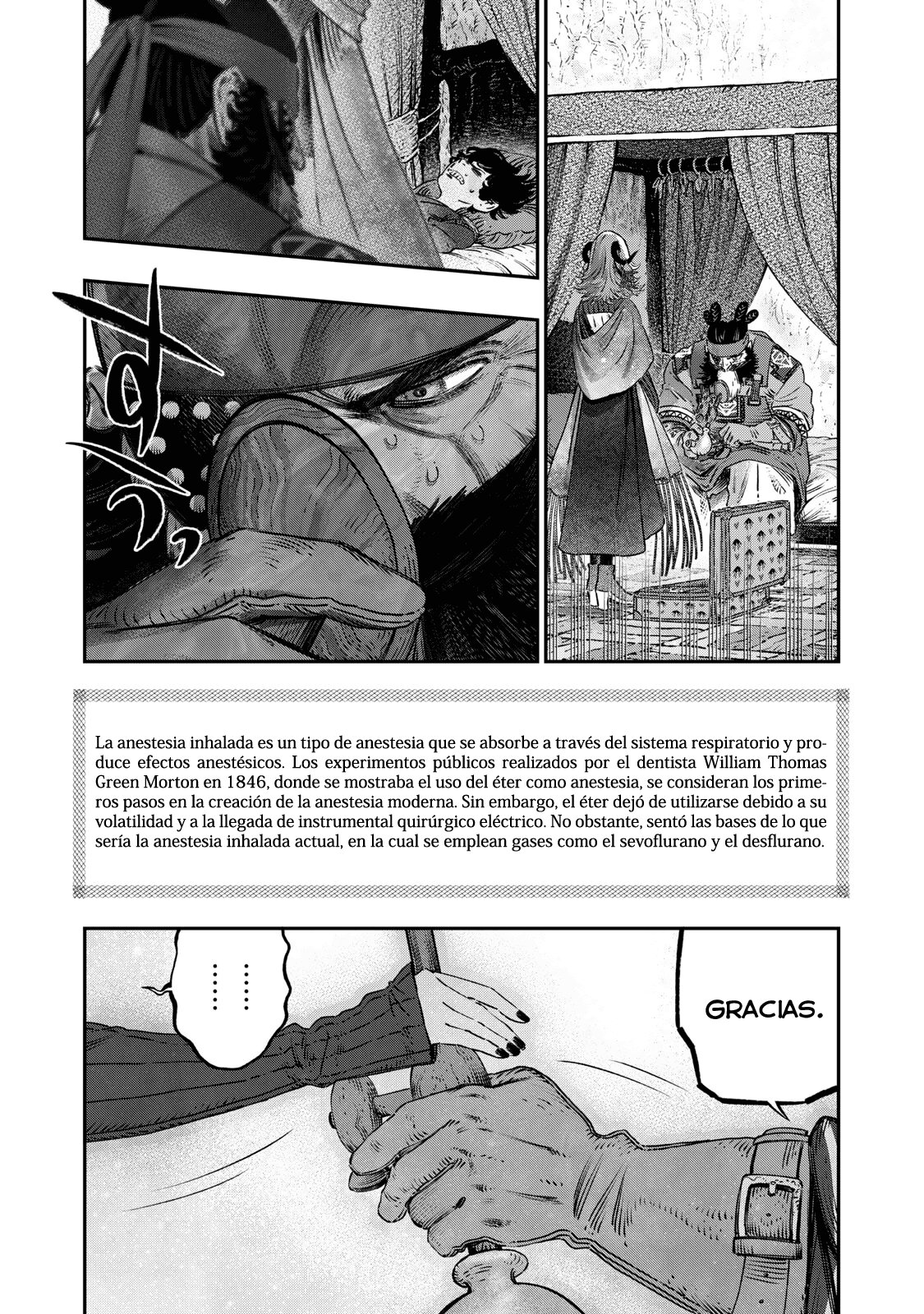 Koudou ni Hattatsu Shita Igaku wa Mahou to Kubetsu ga Tsukanai Capitulo 16: Magia Purificadora = La magia de los Antibióticos. página 44