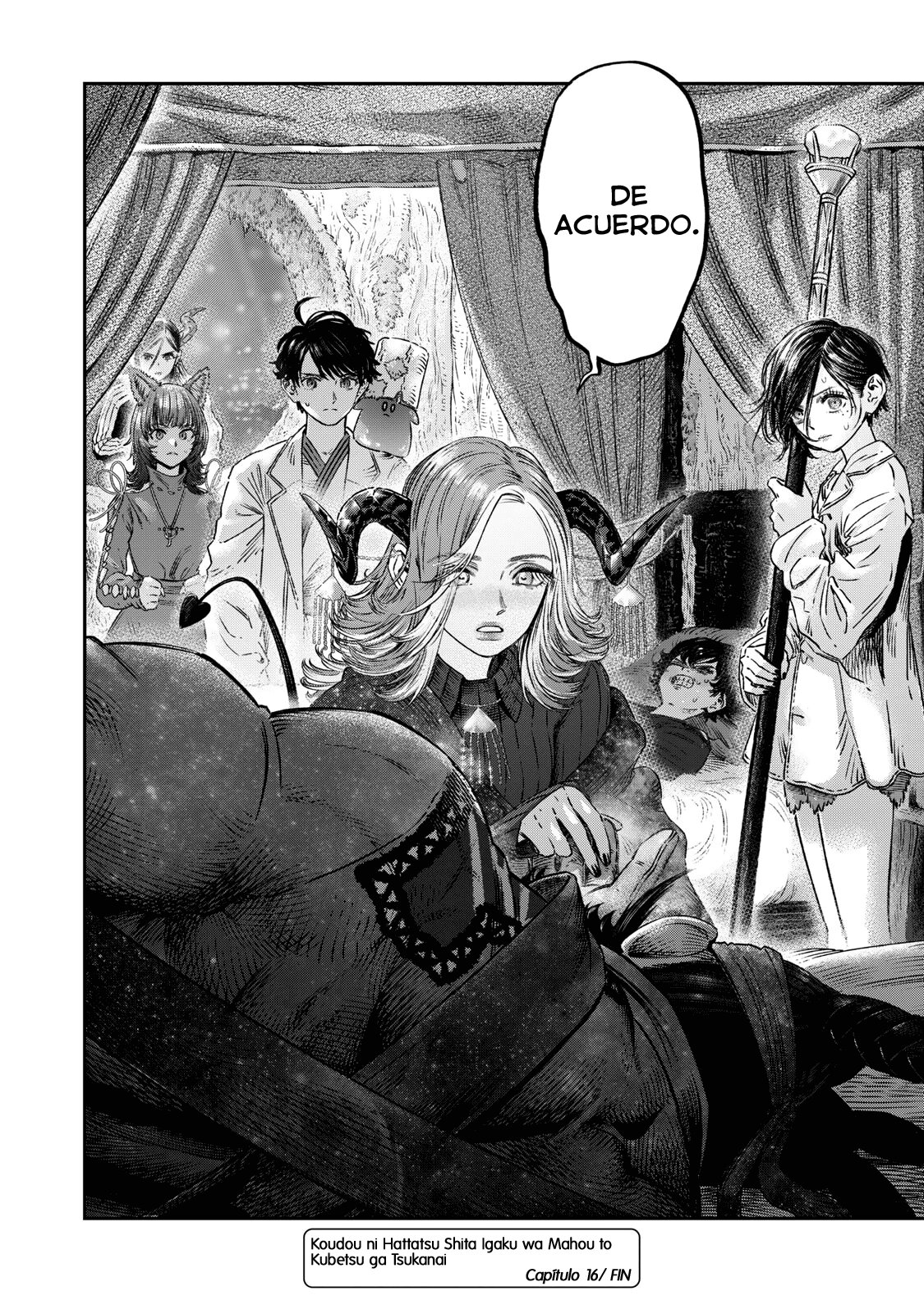 Koudou ni Hattatsu Shita Igaku wa Mahou to Kubetsu ga Tsukanai Capitulo 16: Magia Purificadora = La magia de los Antibióticos. página 47