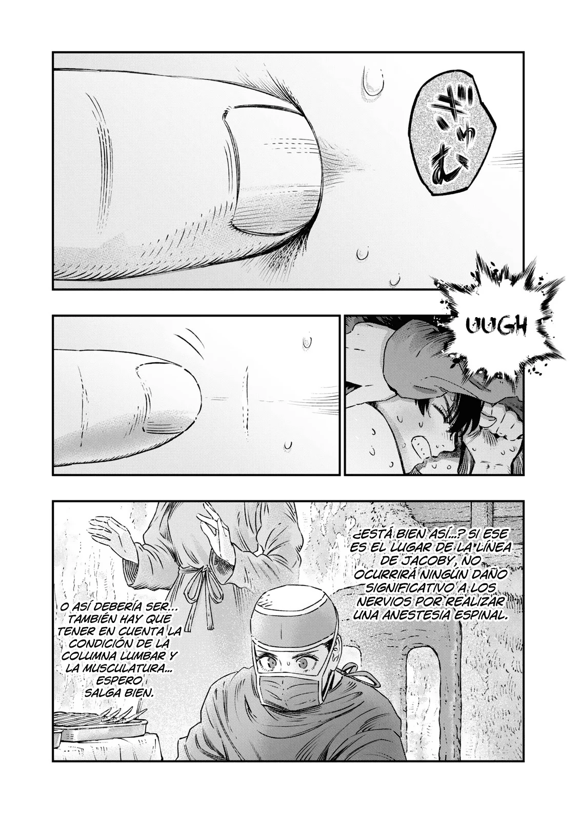 Koudou ni Hattatsu Shita Igaku wa Mahou to Kubetsu ga Tsukanai Capitulo 17: Anestesia Espinal página 13