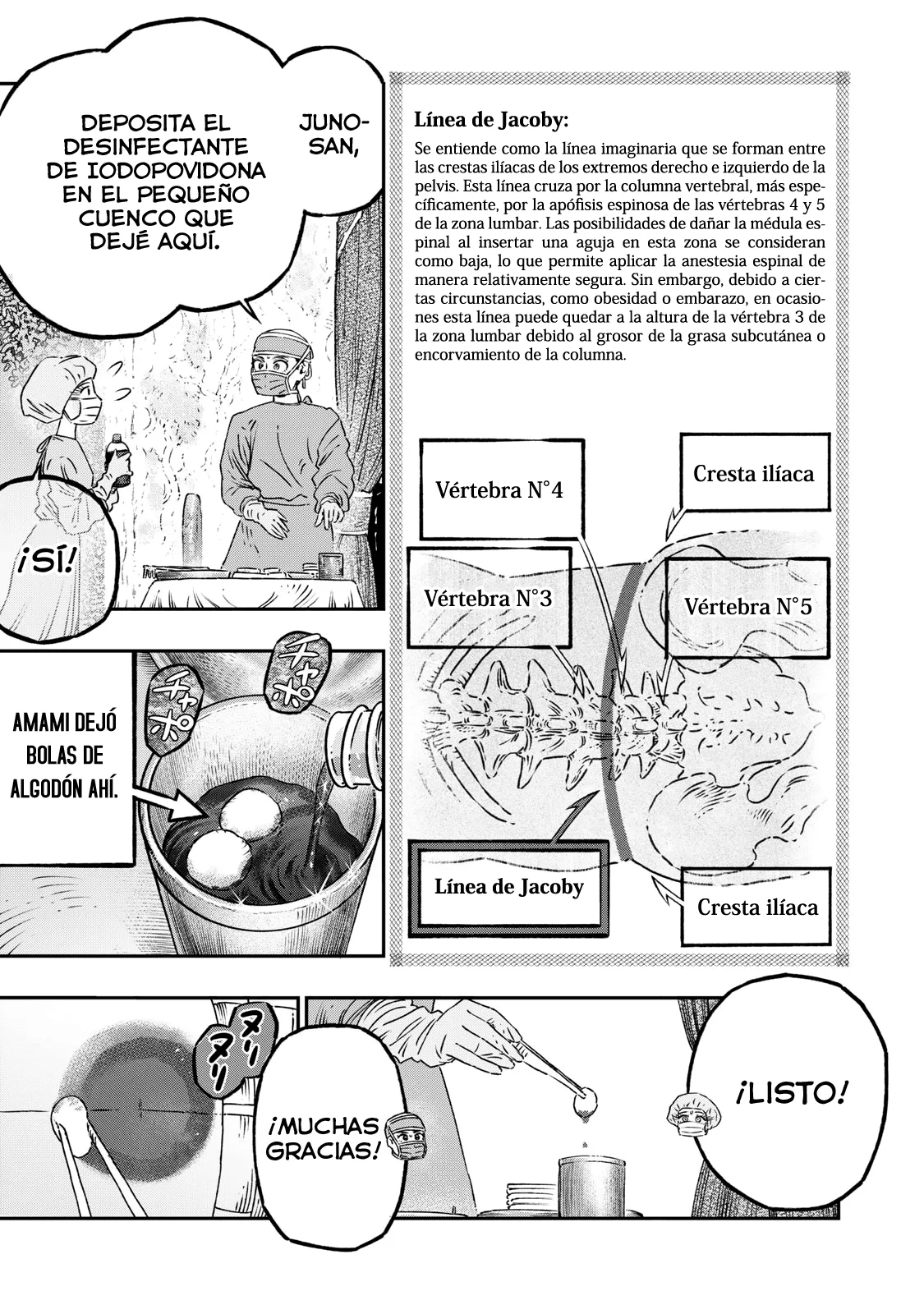Koudou ni Hattatsu Shita Igaku wa Mahou to Kubetsu ga Tsukanai Capitulo 17: Anestesia Espinal página 14