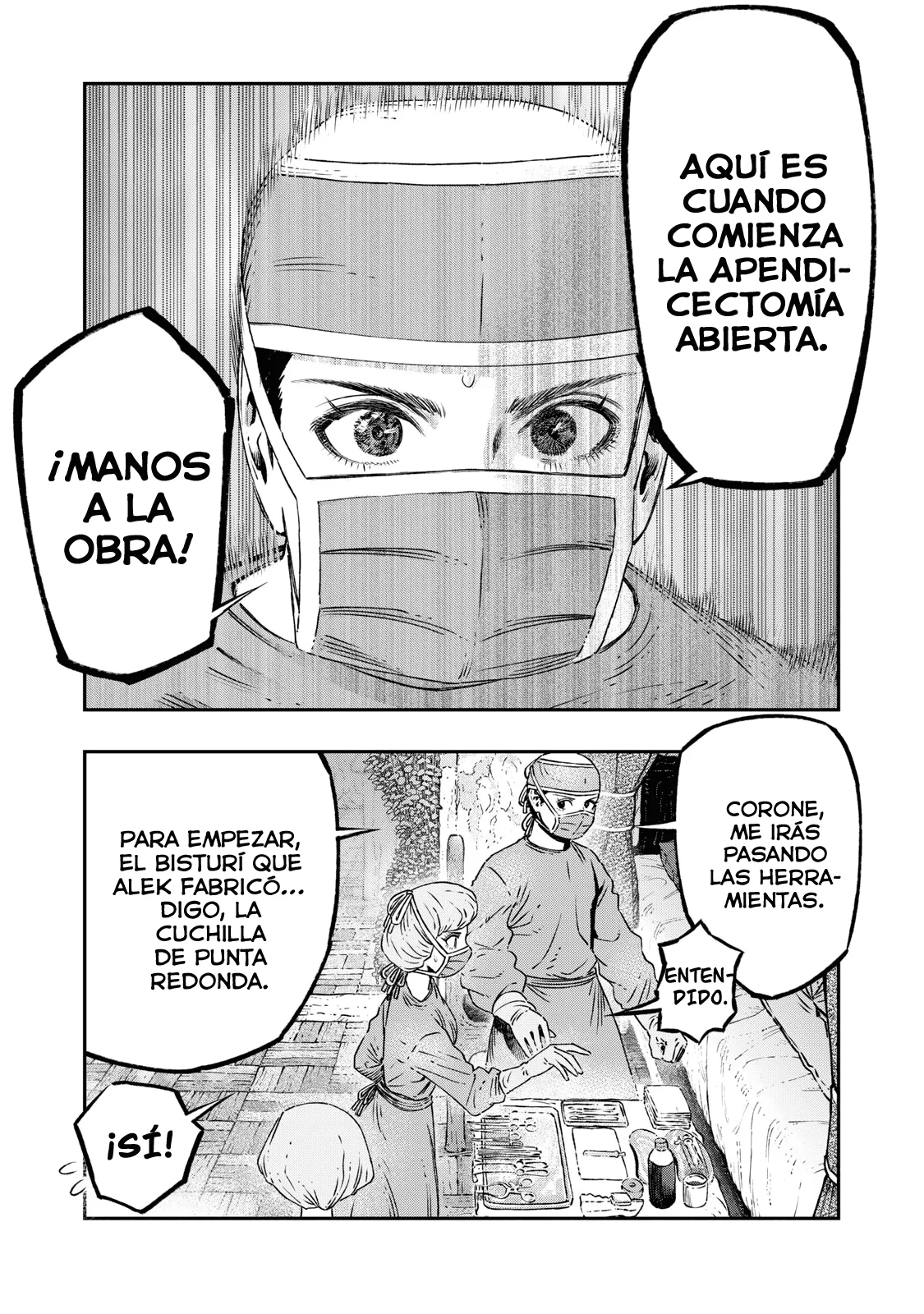 Koudou ni Hattatsu Shita Igaku wa Mahou to Kubetsu ga Tsukanai Capitulo 17: Anestesia Espinal página 24