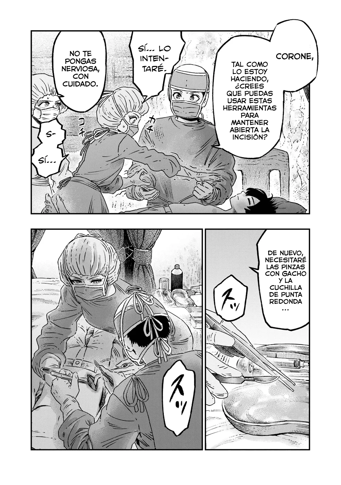 Koudou ni Hattatsu Shita Igaku wa Mahou to Kubetsu ga Tsukanai Capitulo 17: Anestesia Espinal página 30