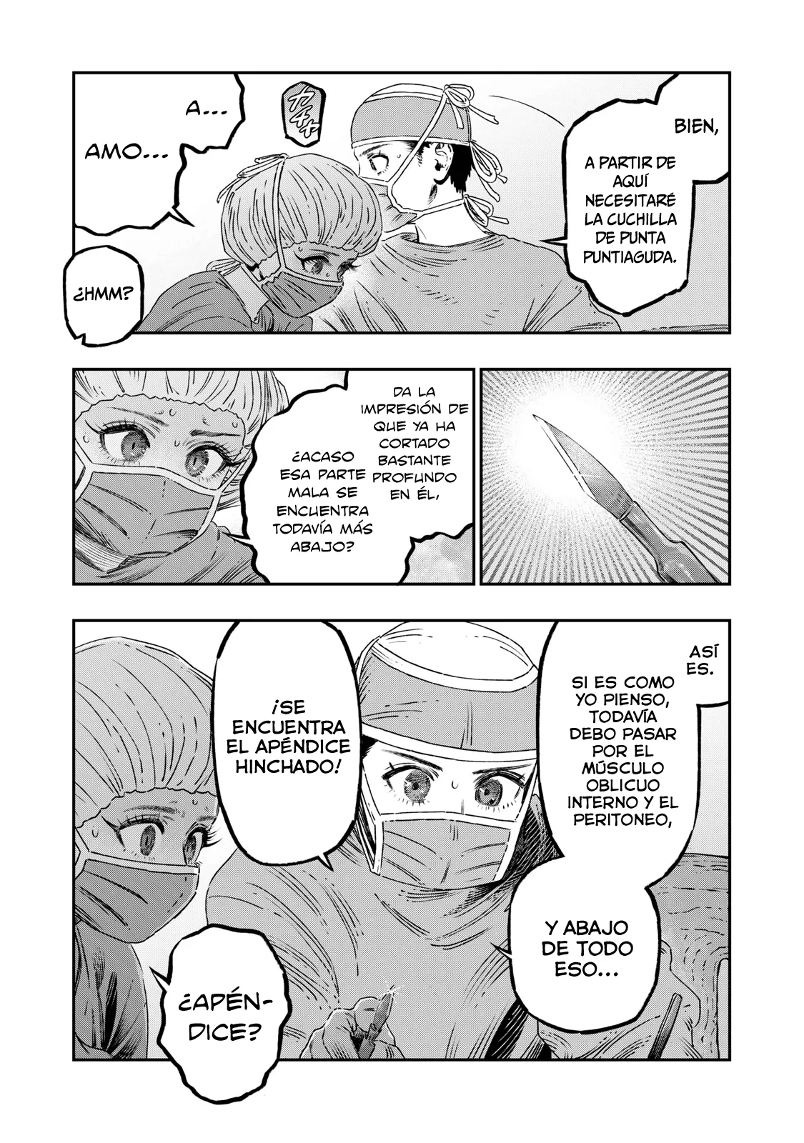 Koudou ni Hattatsu Shita Igaku wa Mahou to Kubetsu ga Tsukanai Capitulo 17: Anestesia Espinal página 32
