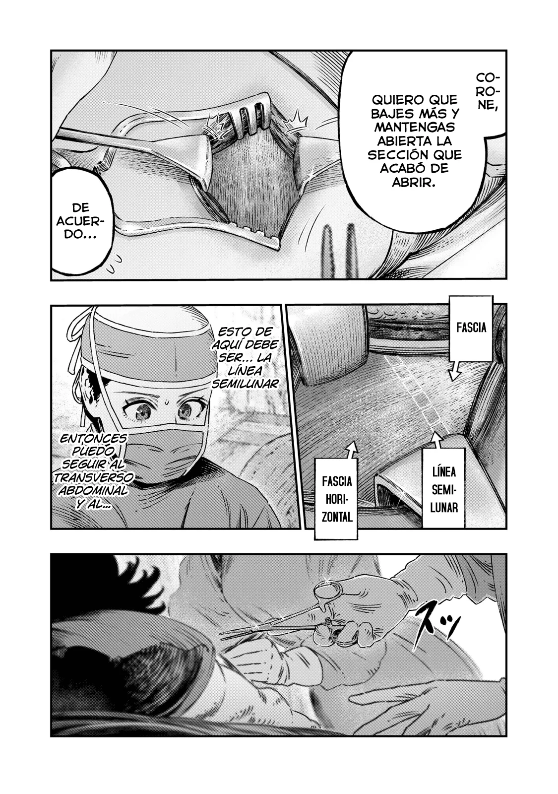Koudou ni Hattatsu Shita Igaku wa Mahou to Kubetsu ga Tsukanai Capitulo 17: Anestesia Espinal página 35