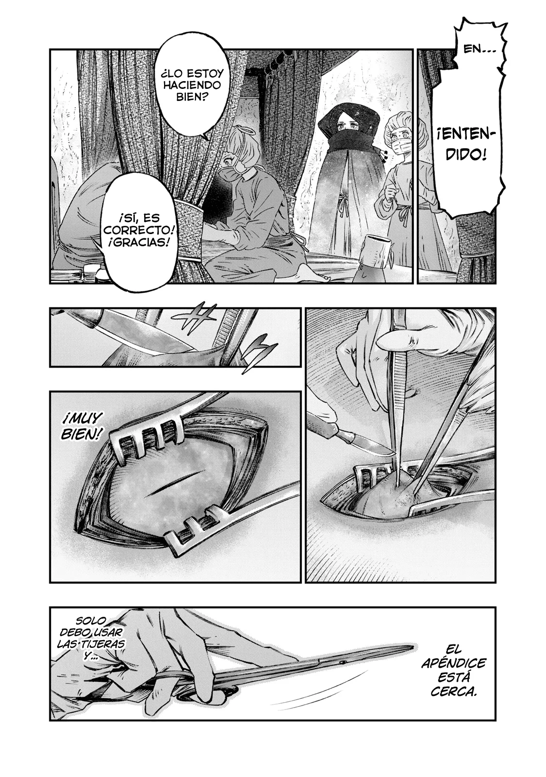 Koudou ni Hattatsu Shita Igaku wa Mahou to Kubetsu ga Tsukanai Capitulo 17: Anestesia Espinal página 38