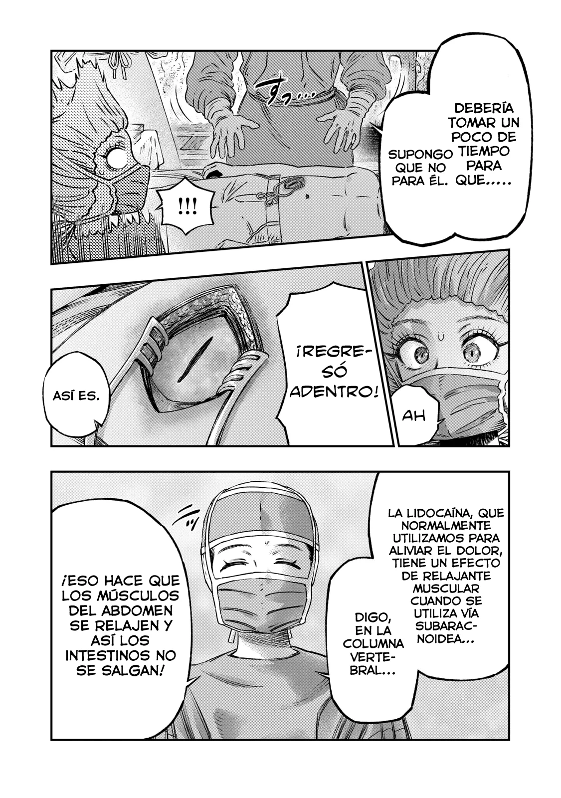 Koudou ni Hattatsu Shita Igaku wa Mahou to Kubetsu ga Tsukanai Capitulo 17: Anestesia Espinal página 47