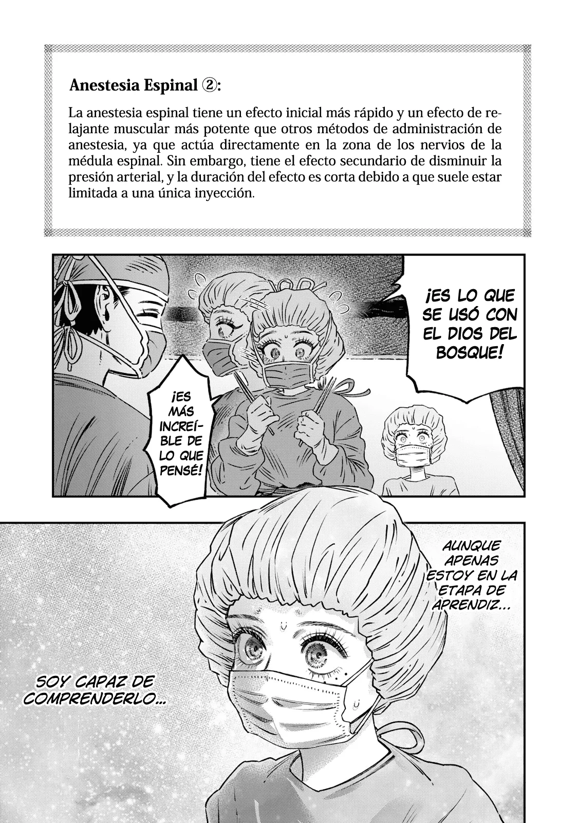 Koudou ni Hattatsu Shita Igaku wa Mahou to Kubetsu ga Tsukanai Capitulo 17: Anestesia Espinal página 48