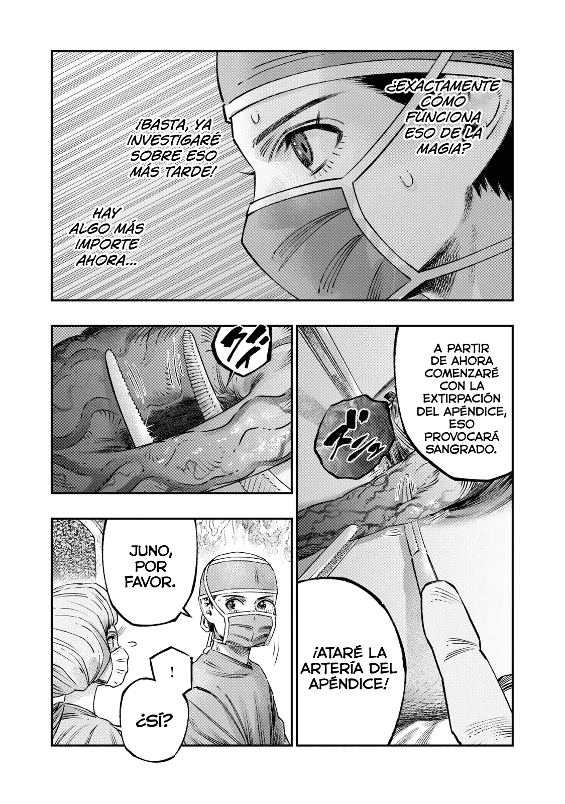 Koudou ni Hattatsu Shita Igaku wa Mahou to Kubetsu ga Tsukanai Capitulo 18: Apendicectomía página 6