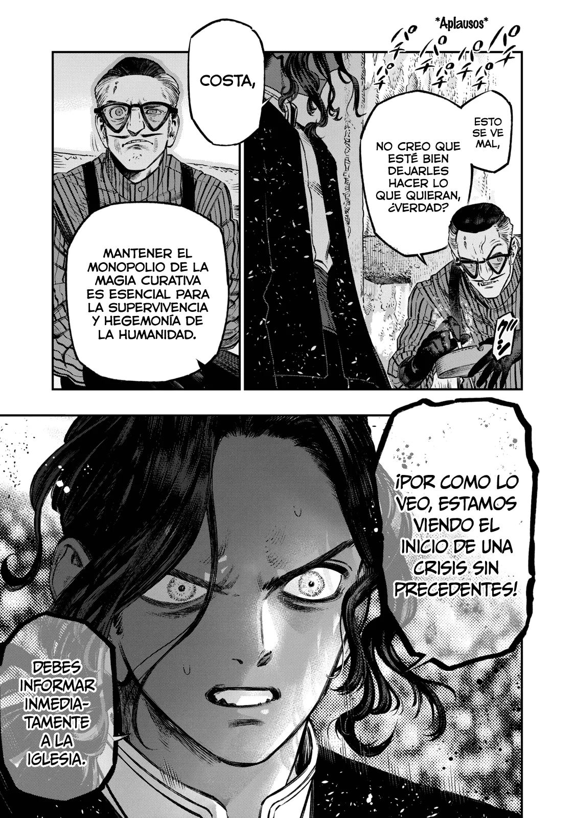 Koudou ni Hattatsu Shita Igaku wa Mahou to Kubetsu ga Tsukanai Capitulo 19: Matraz de Pasteur = Experimento del matraz cuello de cisne. página 22