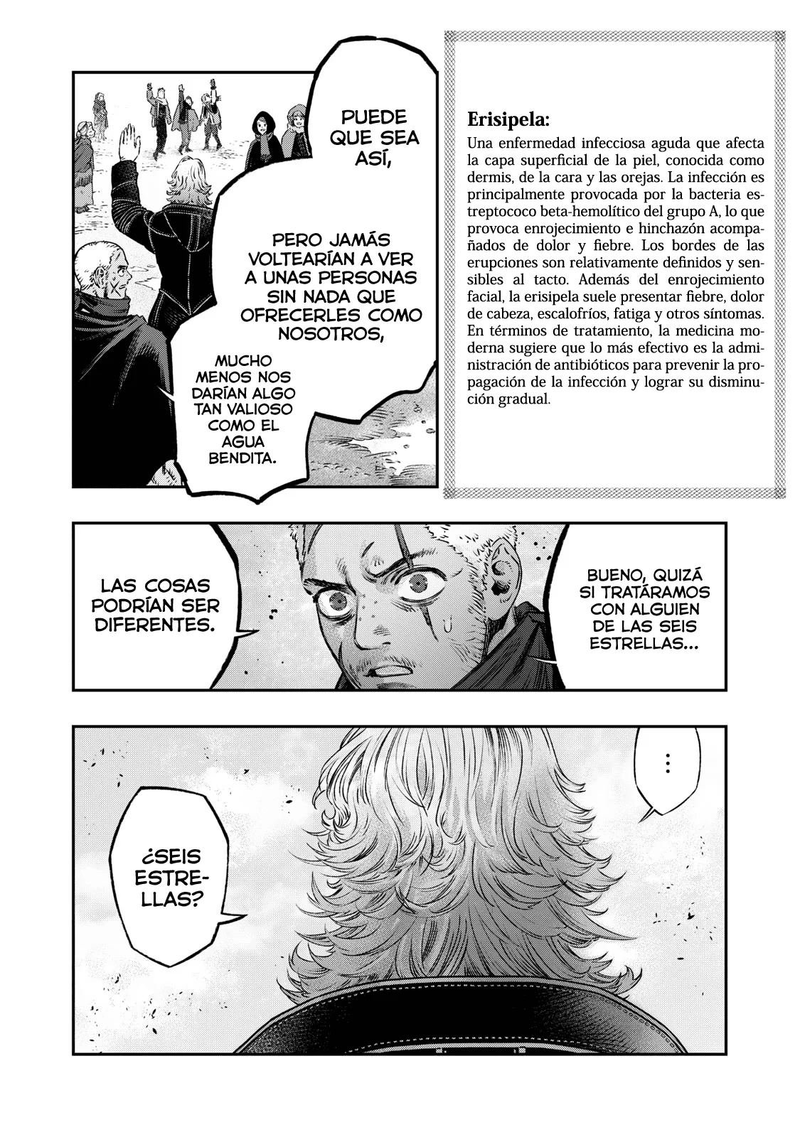 Koudou ni Hattatsu Shita Igaku wa Mahou to Kubetsu ga Tsukanai Capitulo 19: Matraz de Pasteur = Experimento del matraz cuello de cisne. página 35