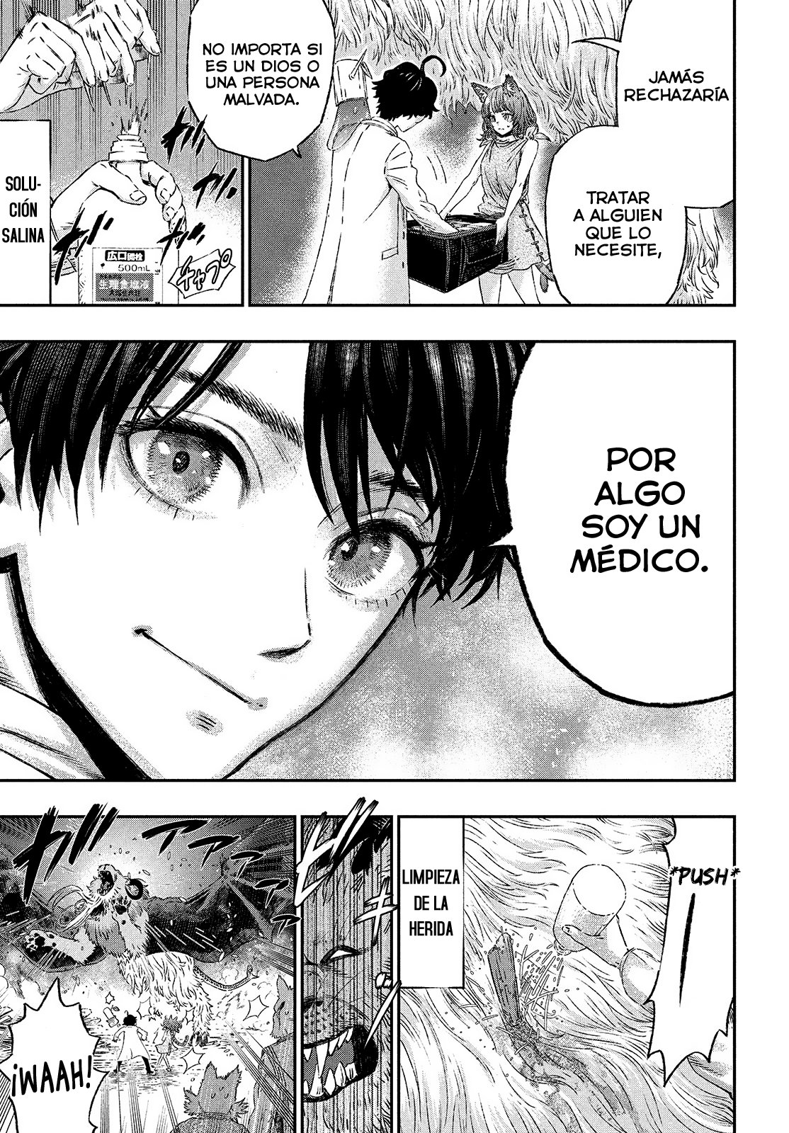 Koudou ni Hattatsu Shita Igaku wa Mahou to Kubetsu ga Tsukanai Capitulo 2: Anafilaxia = Antígeno página 34