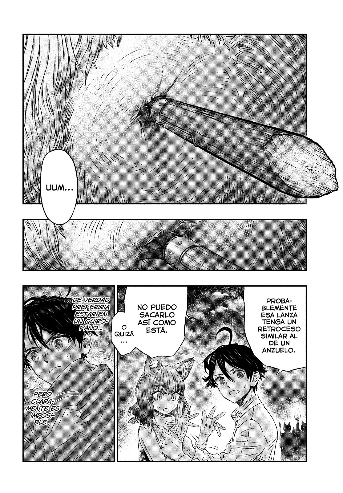 Koudou ni Hattatsu Shita Igaku wa Mahou to Kubetsu ga Tsukanai Capitulo 2: Anafilaxia = Antígeno página 37