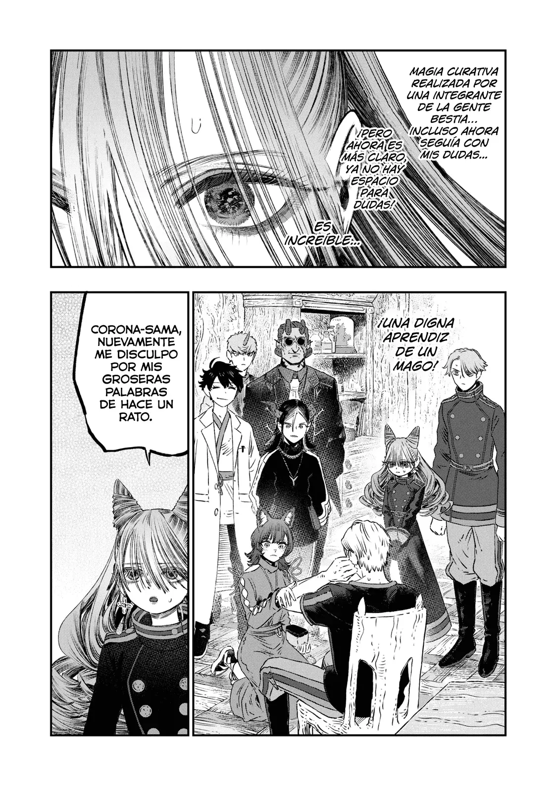 Koudou ni Hattatsu Shita Igaku wa Mahou to Kubetsu ga Tsukanai Capitulo 22: Fotosensibilidad página 36