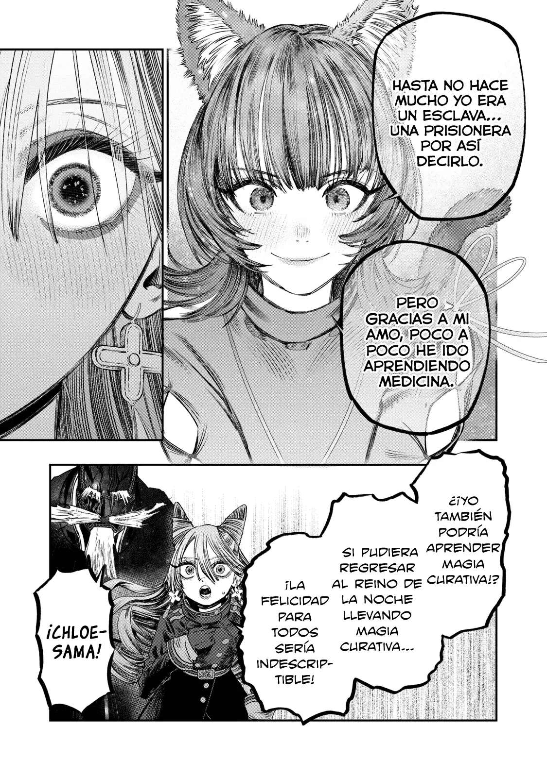 Koudou ni Hattatsu Shita Igaku wa Mahou to Kubetsu ga Tsukanai Capitulo 22: Fotosensibilidad página 38