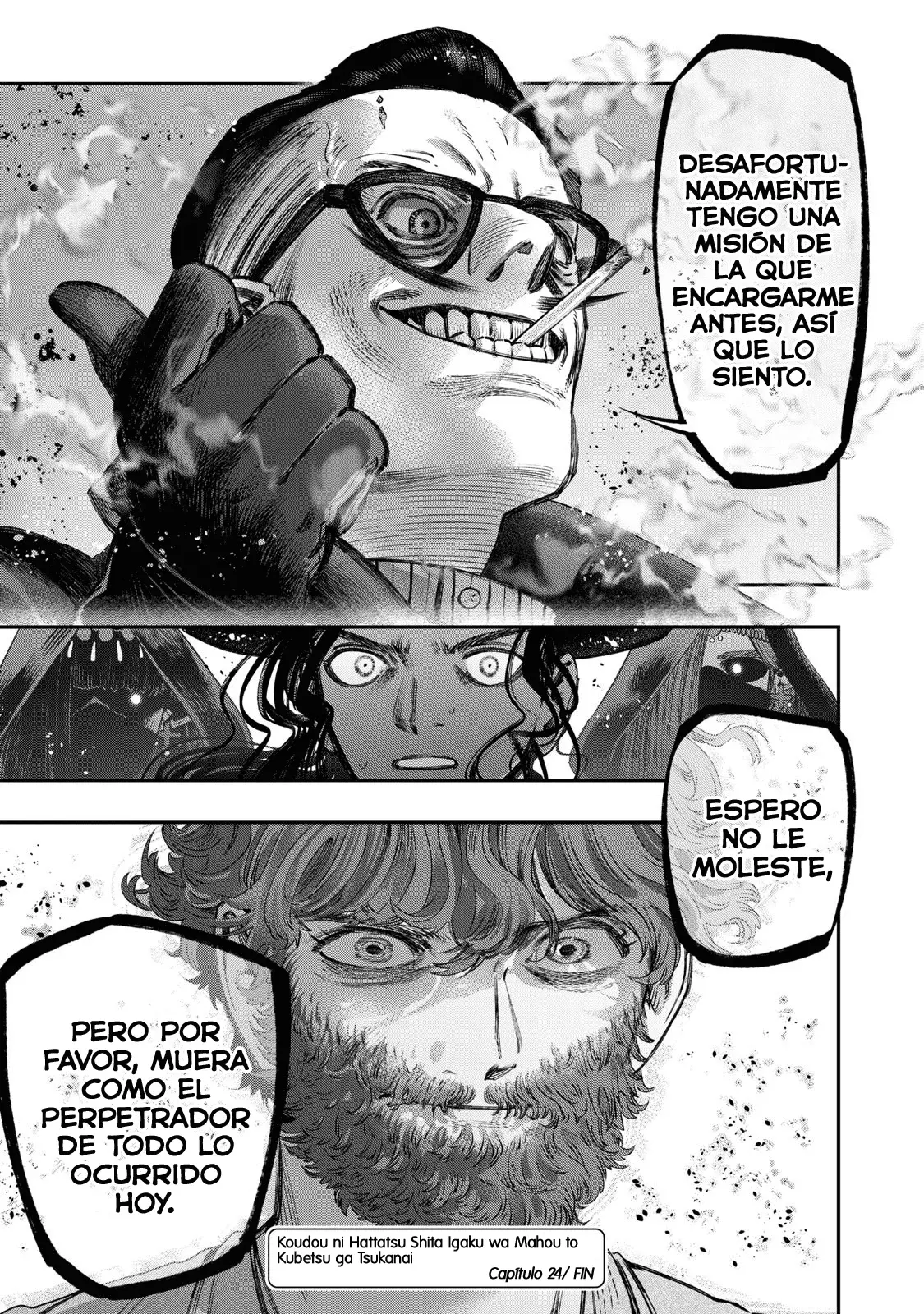 Koudou ni Hattatsu Shita Igaku wa Mahou to Kubetsu ga Tsukanai Capitulo 24: Agresor página 38
